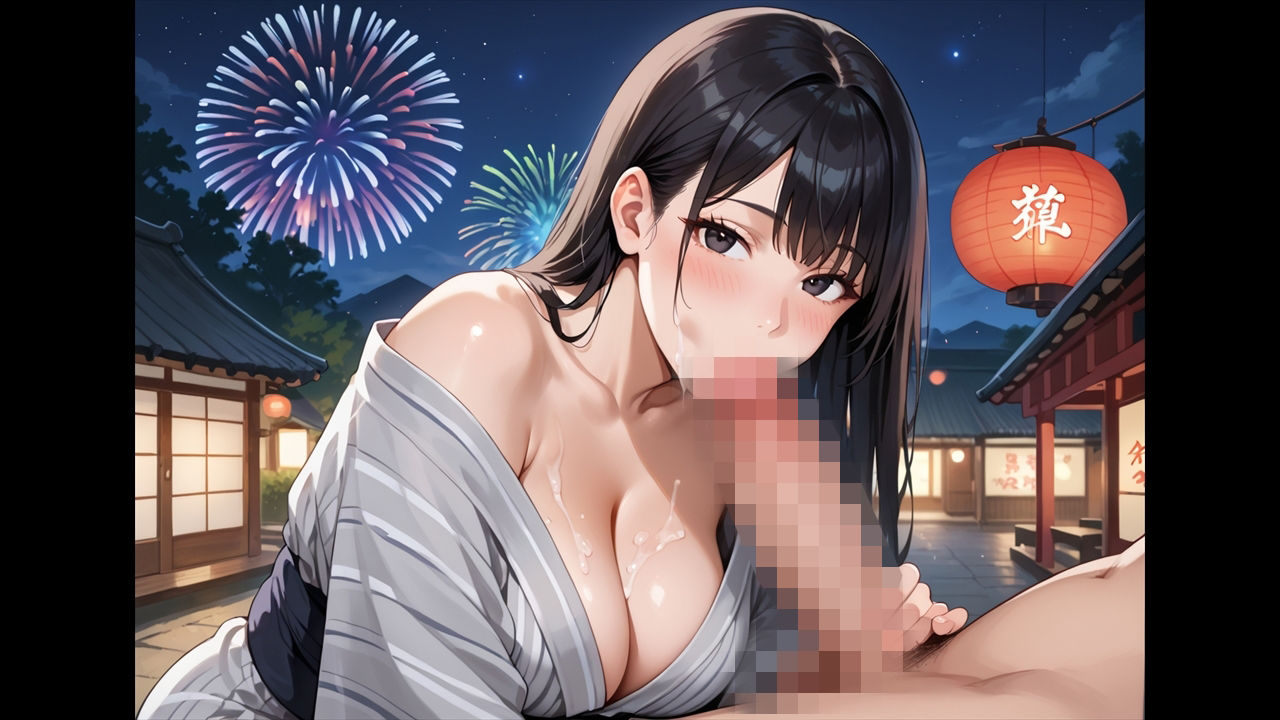 むちむち浴衣の女上司と快楽の花火。 - サンプル画像 6