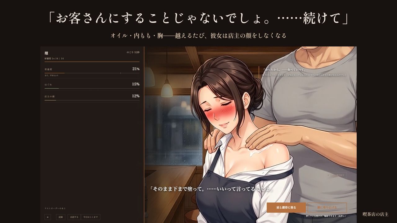 七年「いつもの」しか言わせない喫茶店の奥さん 〜ラストオーダーのあと、鍵を閉められた〜 - サンプル画像 6