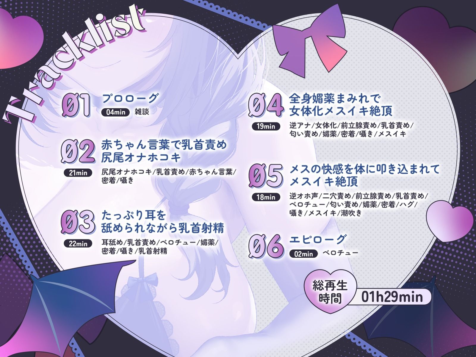 低音ボイスのサキュバスママによるあまあま乳首愛撫で女体化メスイキ絶頂 - サンプル画像 2