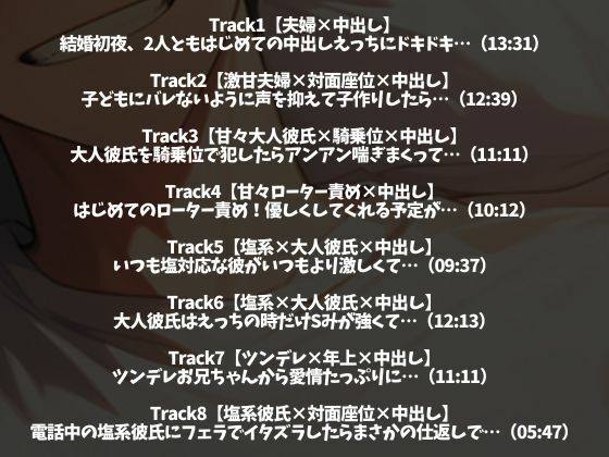 【本番トラック15本・約165分】ハメまくりッ！中出しッ！中出しッ！中出しッッ！〜甘々からヤンデレまで、あなたはだれに犯●れる？〜（CV:がく×シナリオ:悠希） - サンプル画像 2
