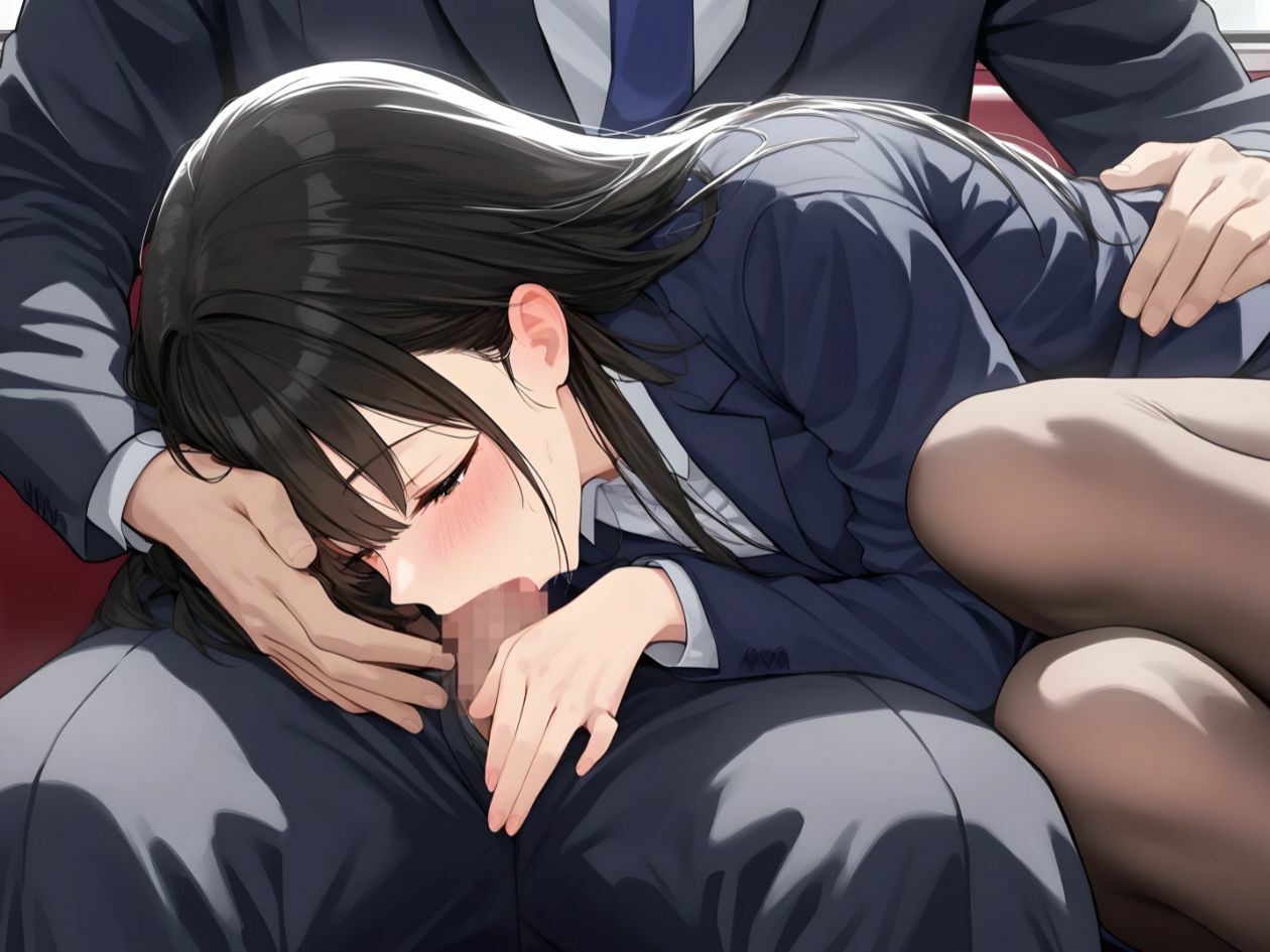 二人っきりのオフィスで後輩OLちゃんにフェラされる【KU100】 - サンプル画像 2