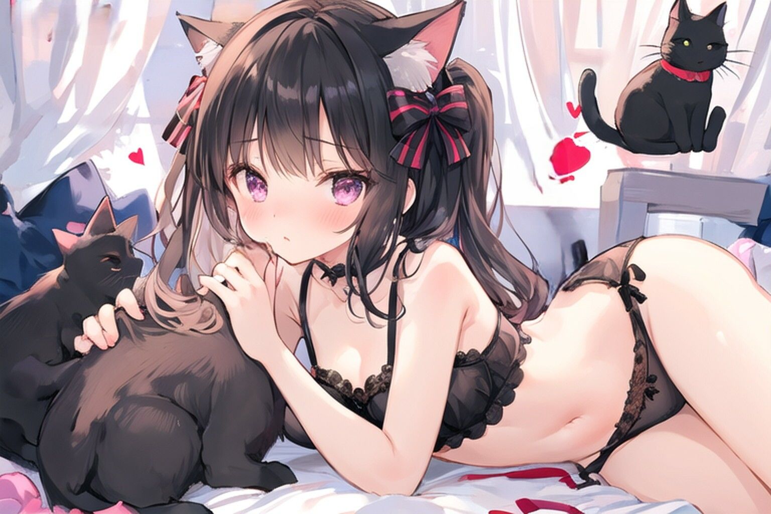 同棲している猫耳の女の子が、疲れたアナタにいっぱい甘えて、ちょっとイジワルに癒してくれる - サンプル画像 3