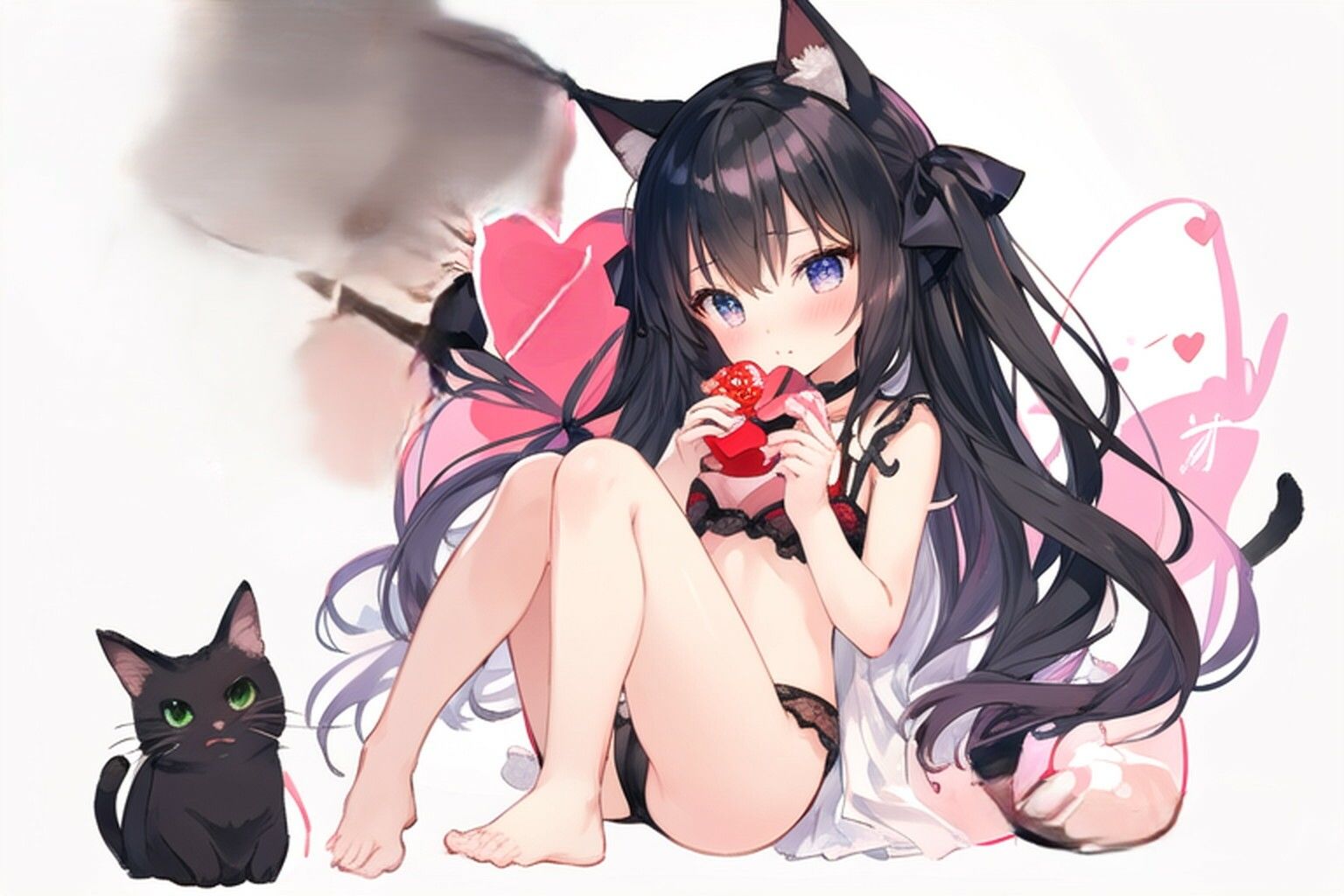 同棲している猫耳の女の子が、疲れたアナタにいっぱい甘えて、ちょっとイジワルに癒してくれる - サンプル画像 7