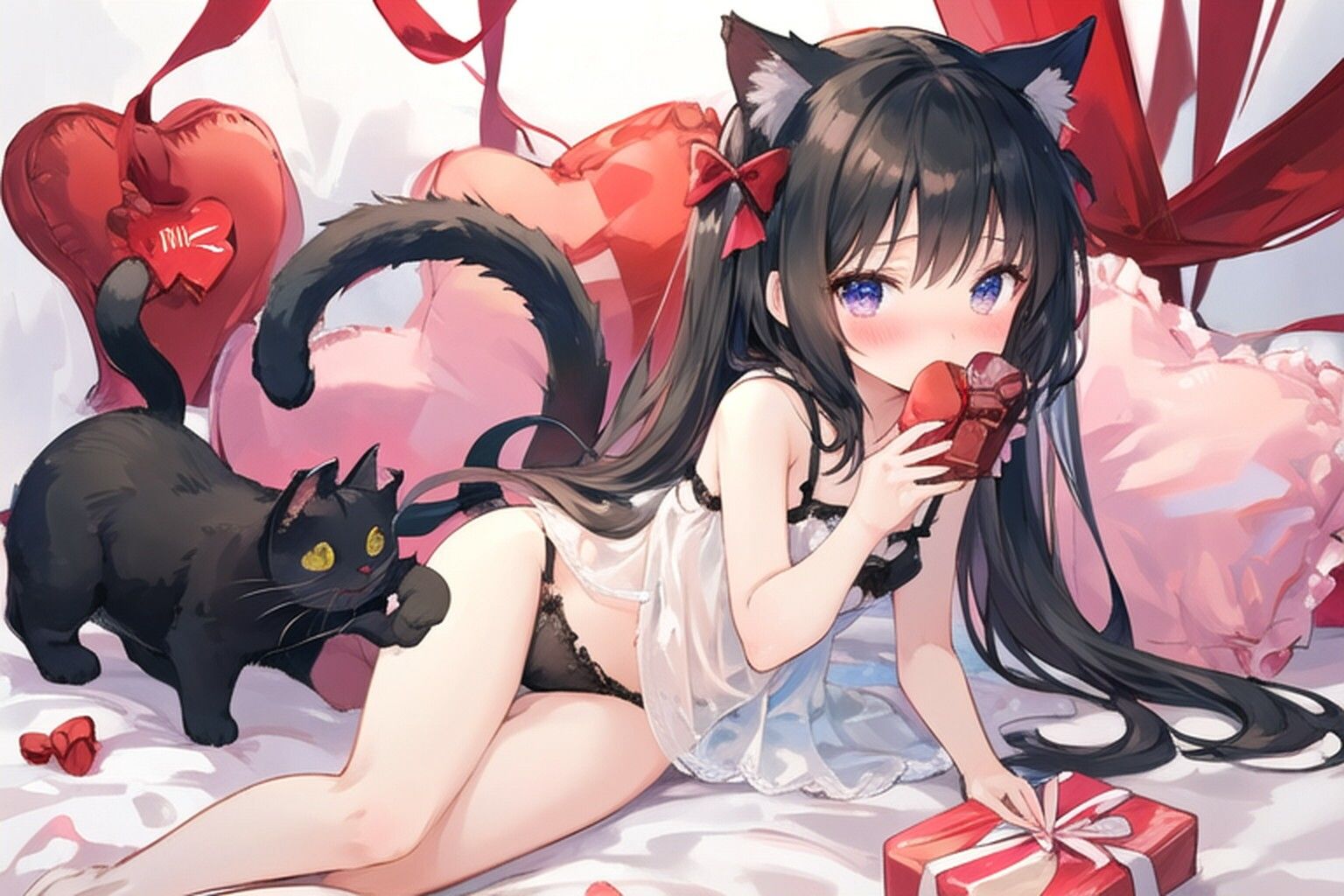 同棲している猫耳の女の子が、疲れたアナタにいっぱい甘えて、ちょっとイジワルに癒してくれる - サンプル画像 9