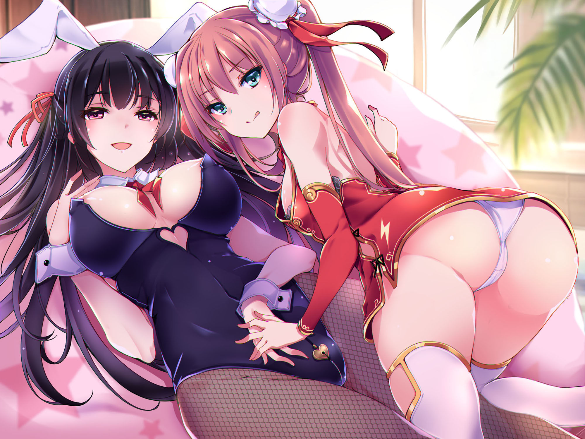 コスプレ姉妹のアピールタイム 〜第1回 あなたとオフパコ争奪戦〜 - サンプル画像 1