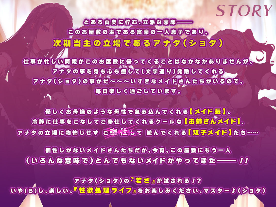 ドスケベメイドの本気（ガチ）エロハーレム 〜一滴残らず出してください♪〜 - サンプル画像 2