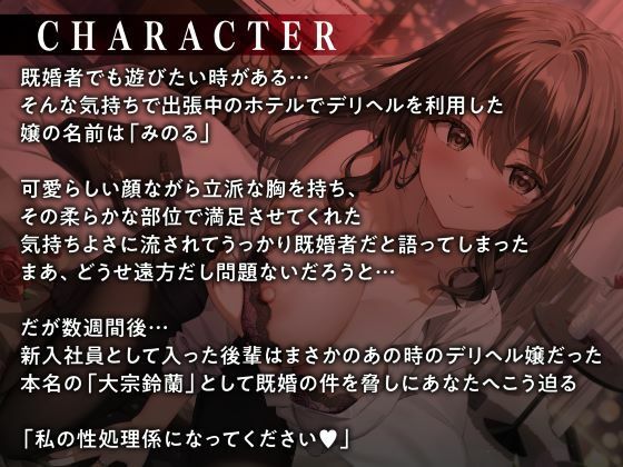 新人社員が先日利用したデリヘル嬢！？脅されて巨乳女子の性欲処理をする日々 - サンプル画像 2