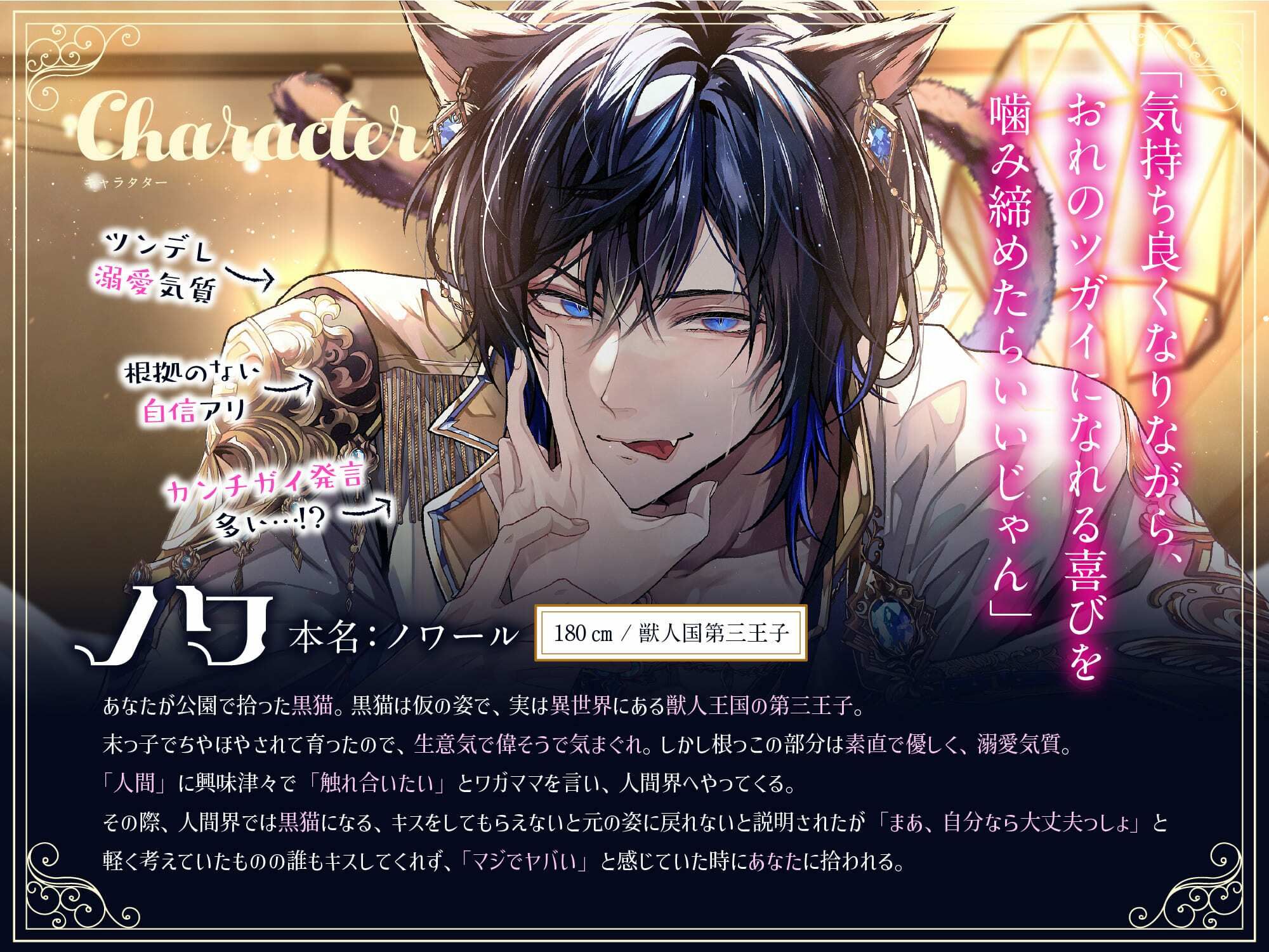 黒猫ノワ様のエッチな恩返し。〜ツンデレ甘S猫王子の執着交尾から逃げられない【嫉妬レ●プ×溺愛求婚】 - サンプル画像 2