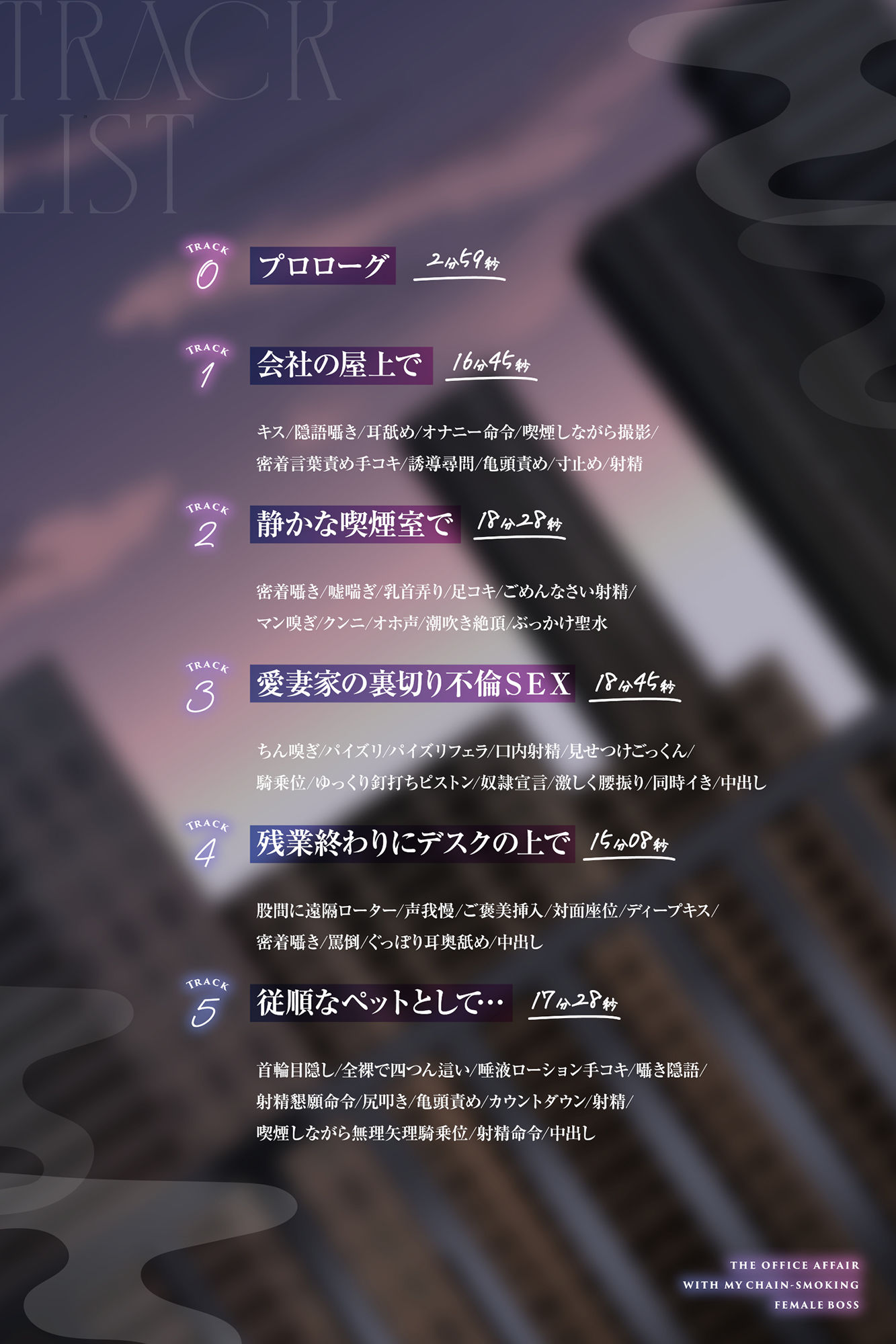 【全編男性受け】ヘビースモーカーな女上司と社内不倫性活【寝取られ】 - サンプル画像 4