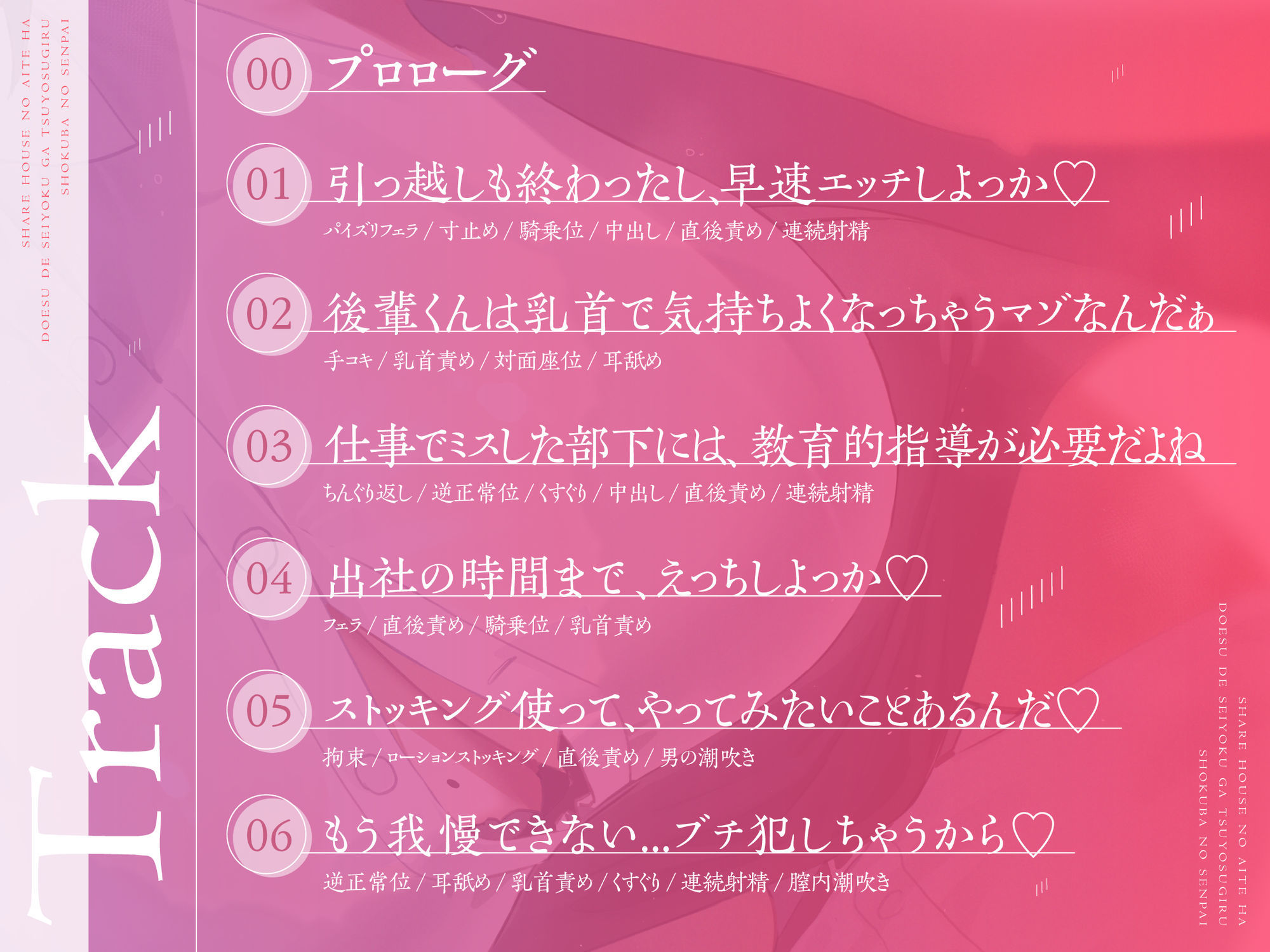 シェアハウスの相手はドSで性欲が強すぎる職場の先輩 - サンプル画像 1