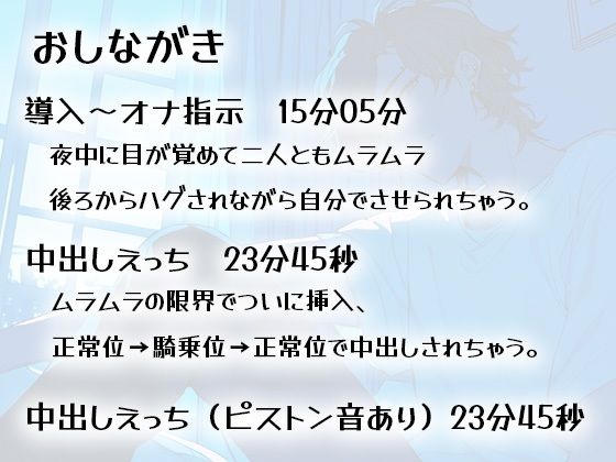 【ガチ射精】同棲中の彼と、夜中に目が覚めて、オナ指示でイかされて、そのまま中出しセックス【耳もとささやき】 - サンプル画像 1