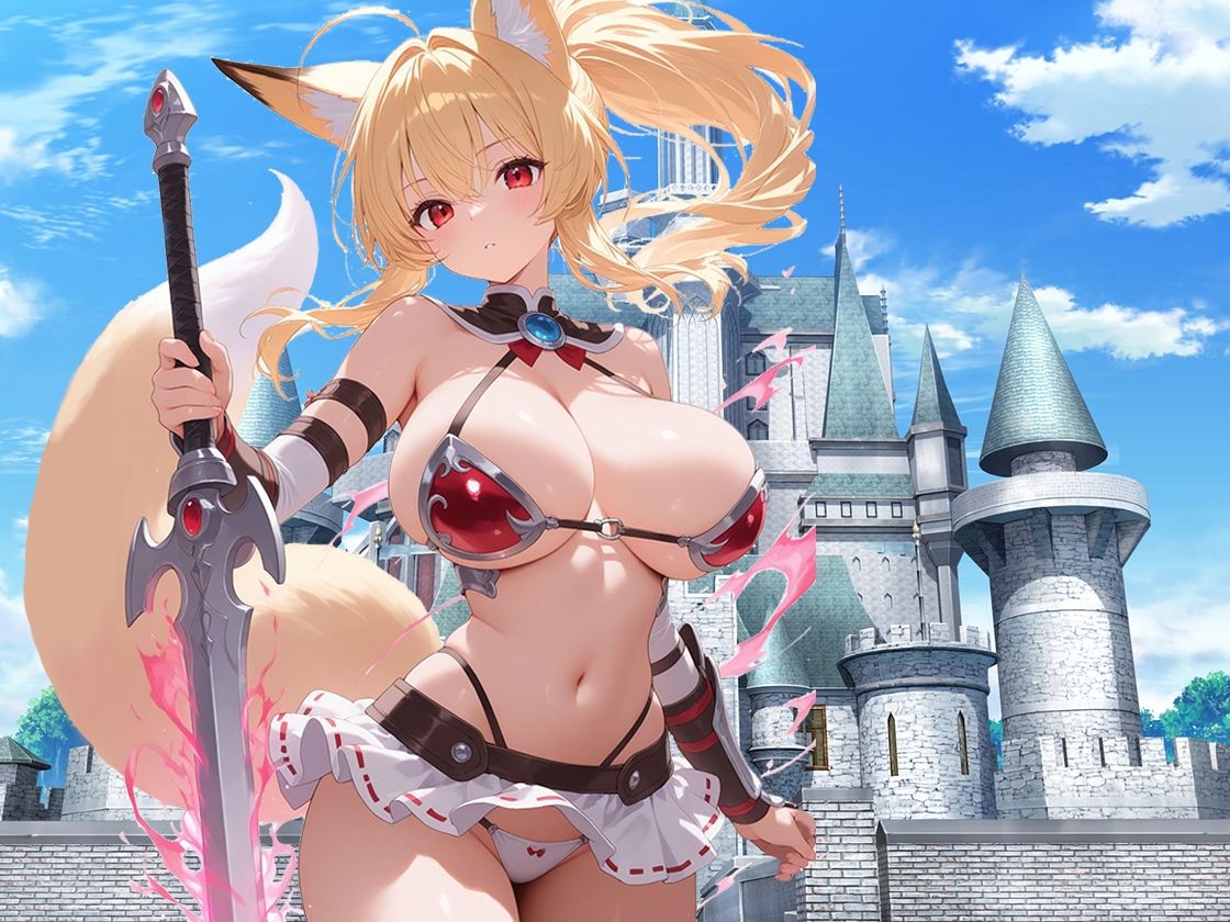 精液中毒狐耳女剣士と異世界寝取られ旅、目の前で極太ちんぽハメられまくったおまんこに鬱勃起ちんぽ上書き射精 - サンプル画像 3