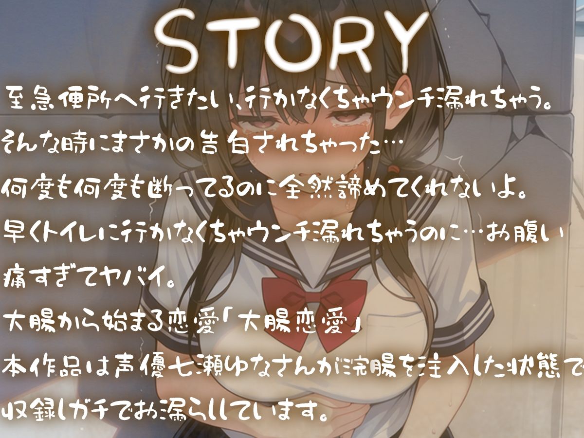 至急便所『大腸から始まる恋愛』〜うんち我慢してる女の子に告白！！告白成功するまで絶対に逃さない〜 - サンプル画像 1