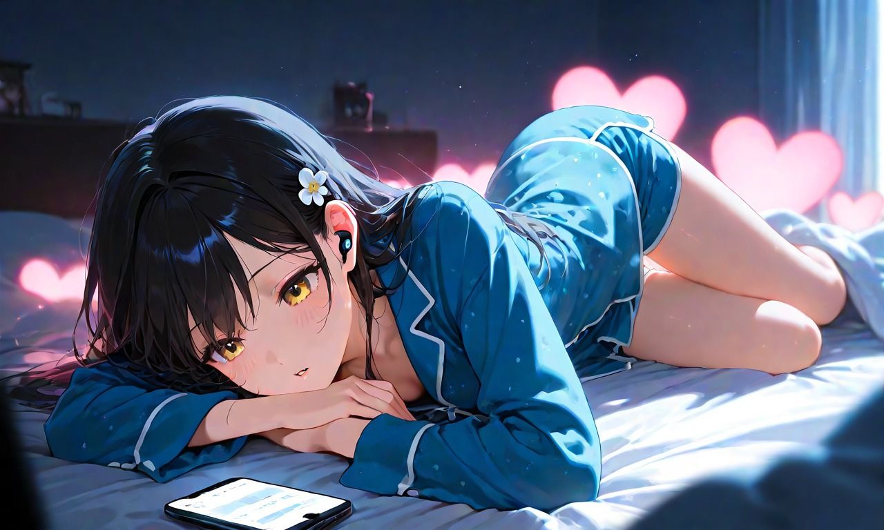 【睡眠導入ASMR】寝る前に恋人とお電話しよ 〜喜怒哀楽からの安眠〜 CV:井栗まろん - サンプル画像 2