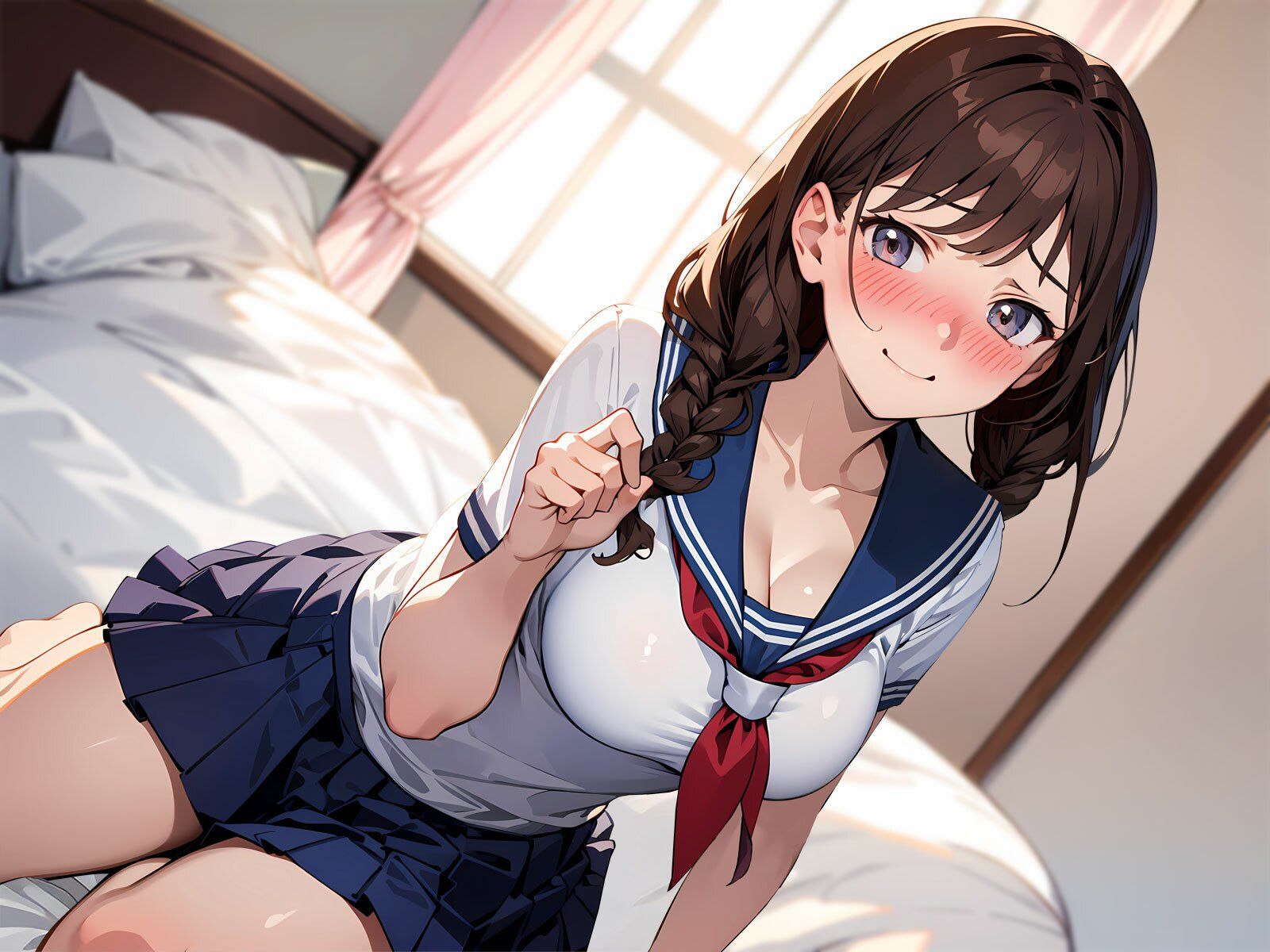 全肯定JK彼女と放課後あまあま密着初えっち〜制服姿でお◯んこグチョ濡れオホ絶頂〜 - サンプル画像 4