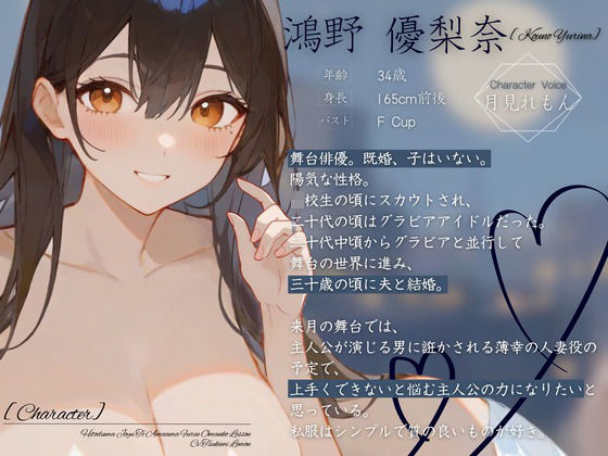 【CV.月見れもん】人妻女優とあまあま不倫おまんこレッスン（はーと） - サンプル画像 1