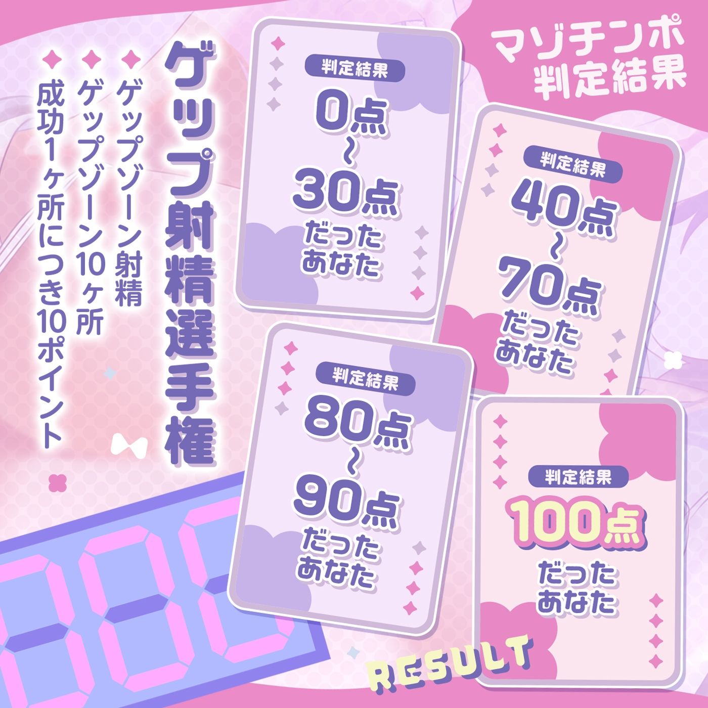 【脳イキ射精】ゲップ射精選手権【左右同時ゲップ（はーと）移動式シコシコボイス（はーと）マゾチンポ判定】 - サンプル画像 4