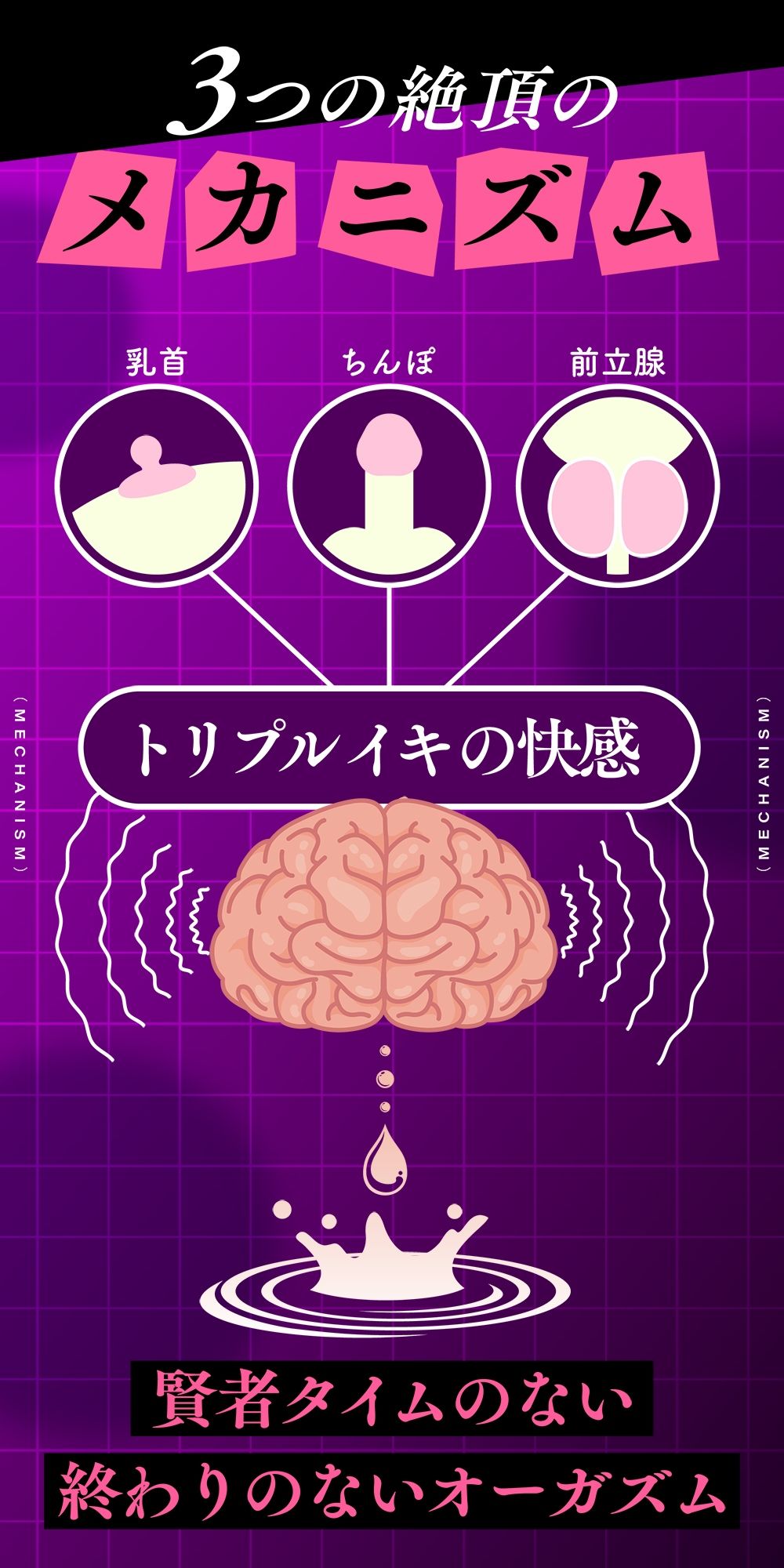 ゼロから始める乳首イキ習得術！もう射精は不要になる？〜快感無限ループ♪ 乳首・前立腺・ち●ぽで絶頂トリップ〜 - サンプル画像 3