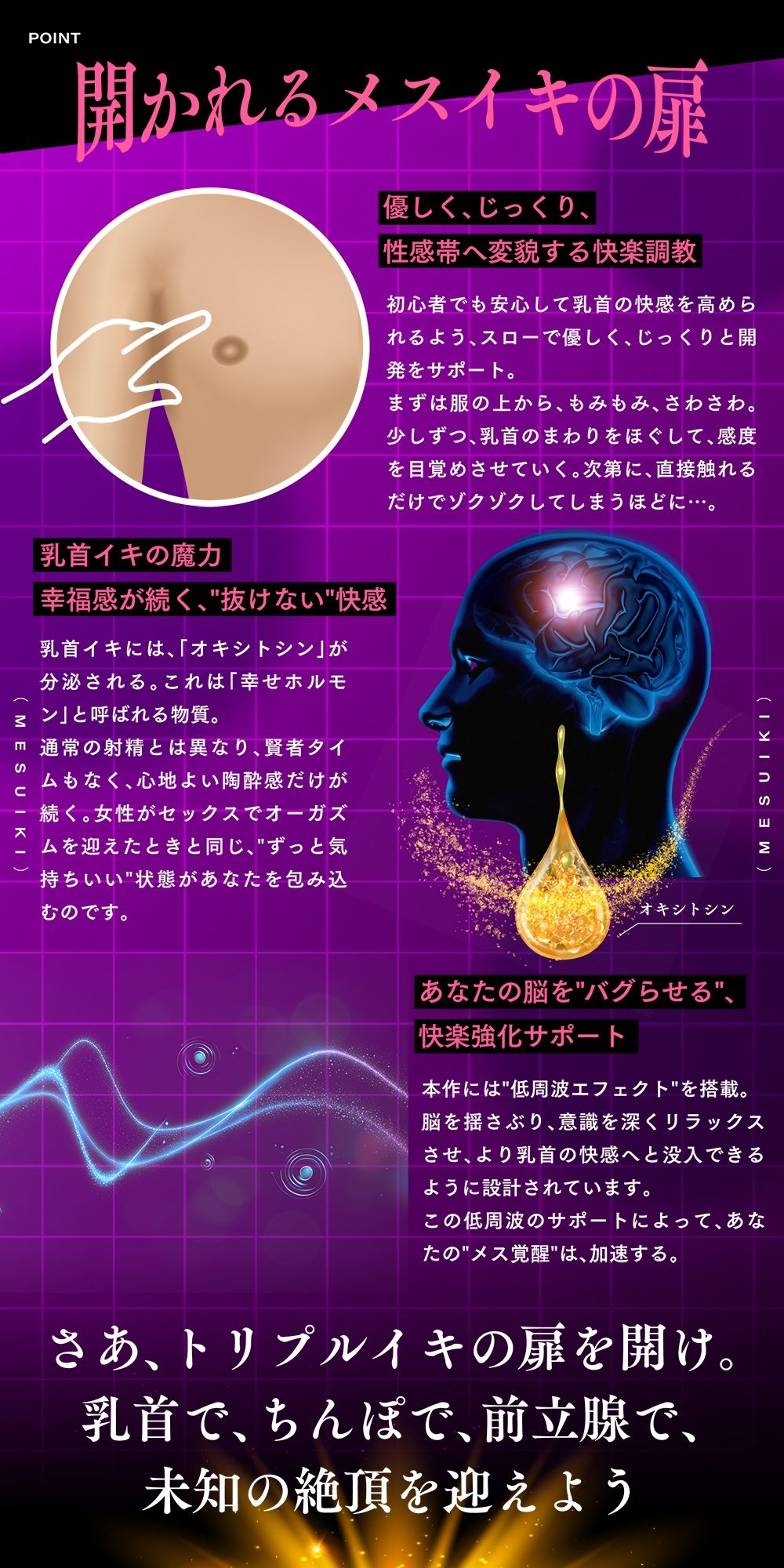 ゼロから始める乳首イキ習得術！もう射精は不要になる？〜快感無限ループ♪ 乳首・前立腺・ち●ぽで絶頂トリップ〜 - サンプル画像 4