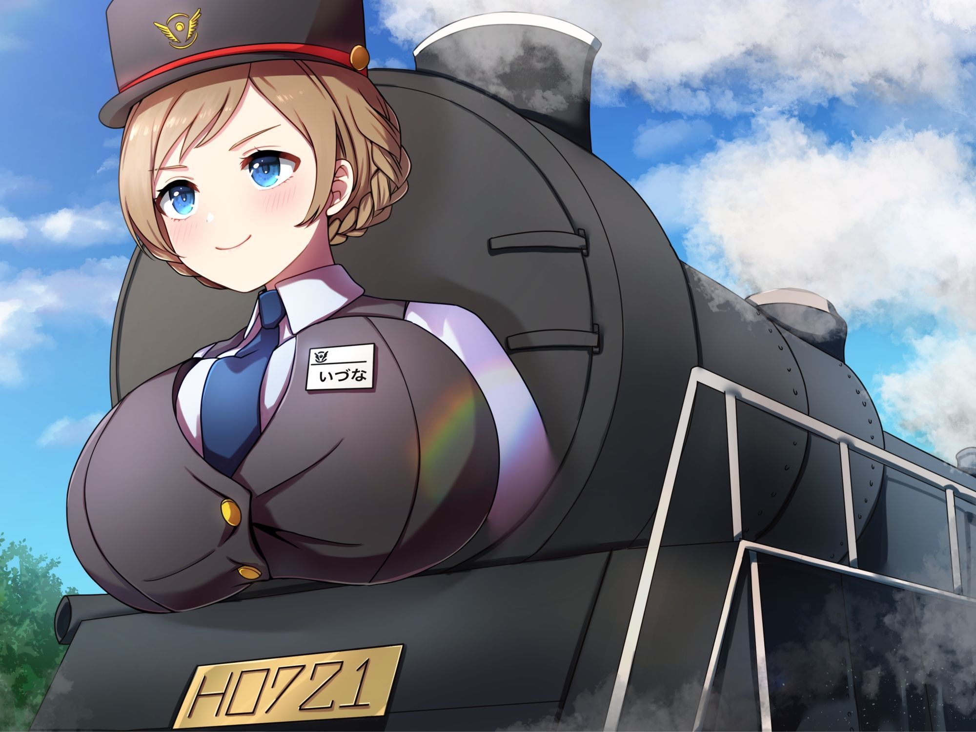 爆乳機関車いづなさん！〜おっぱいの大きな蒸気機関車のなんてことない日常のお話〜 - サンプル画像 2