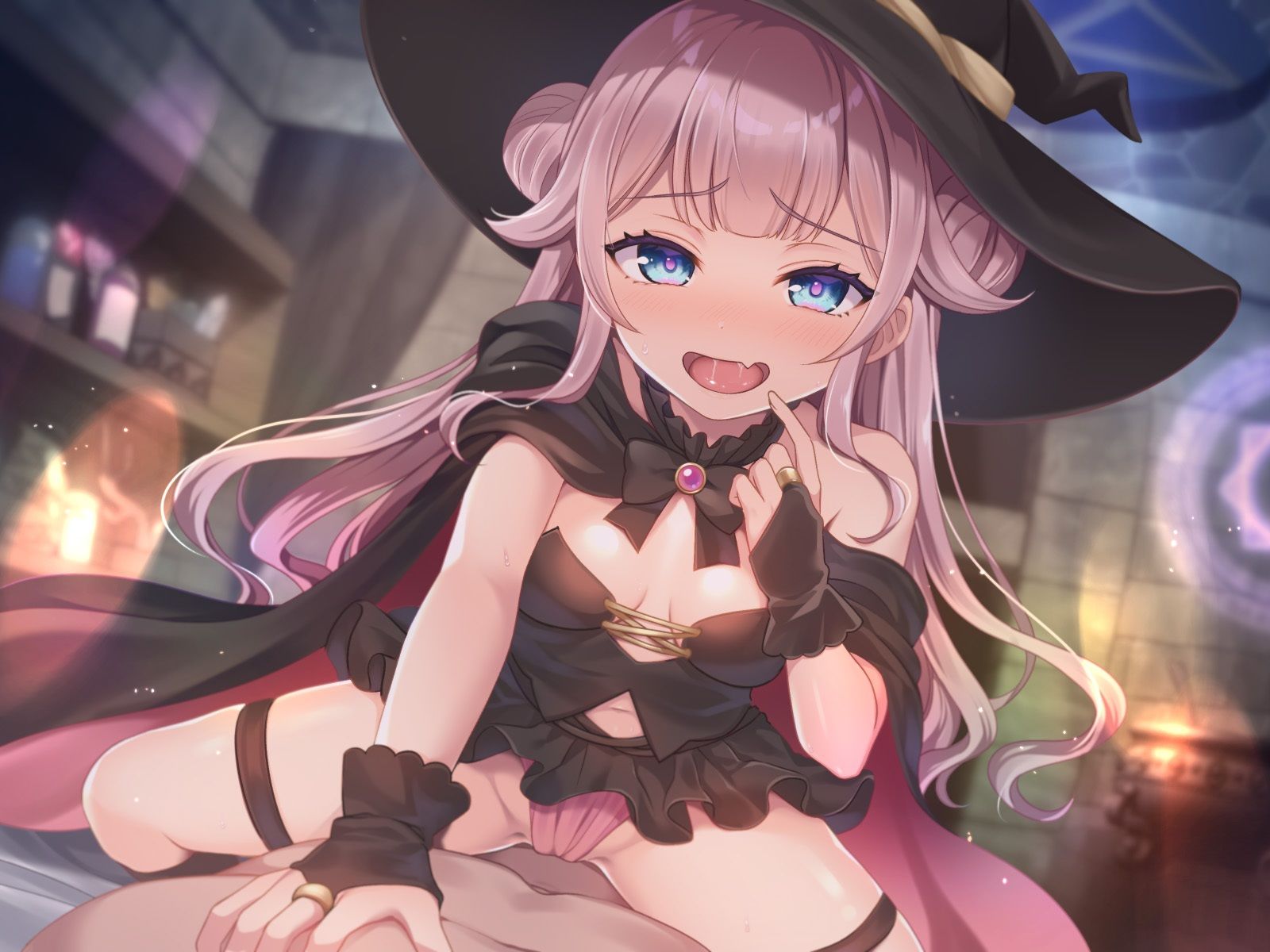 ロリババア魔女の魔力供給おねだり「先っぽだけでいいんじゃ…先っぽだけぇ…」 - サンプル画像 4