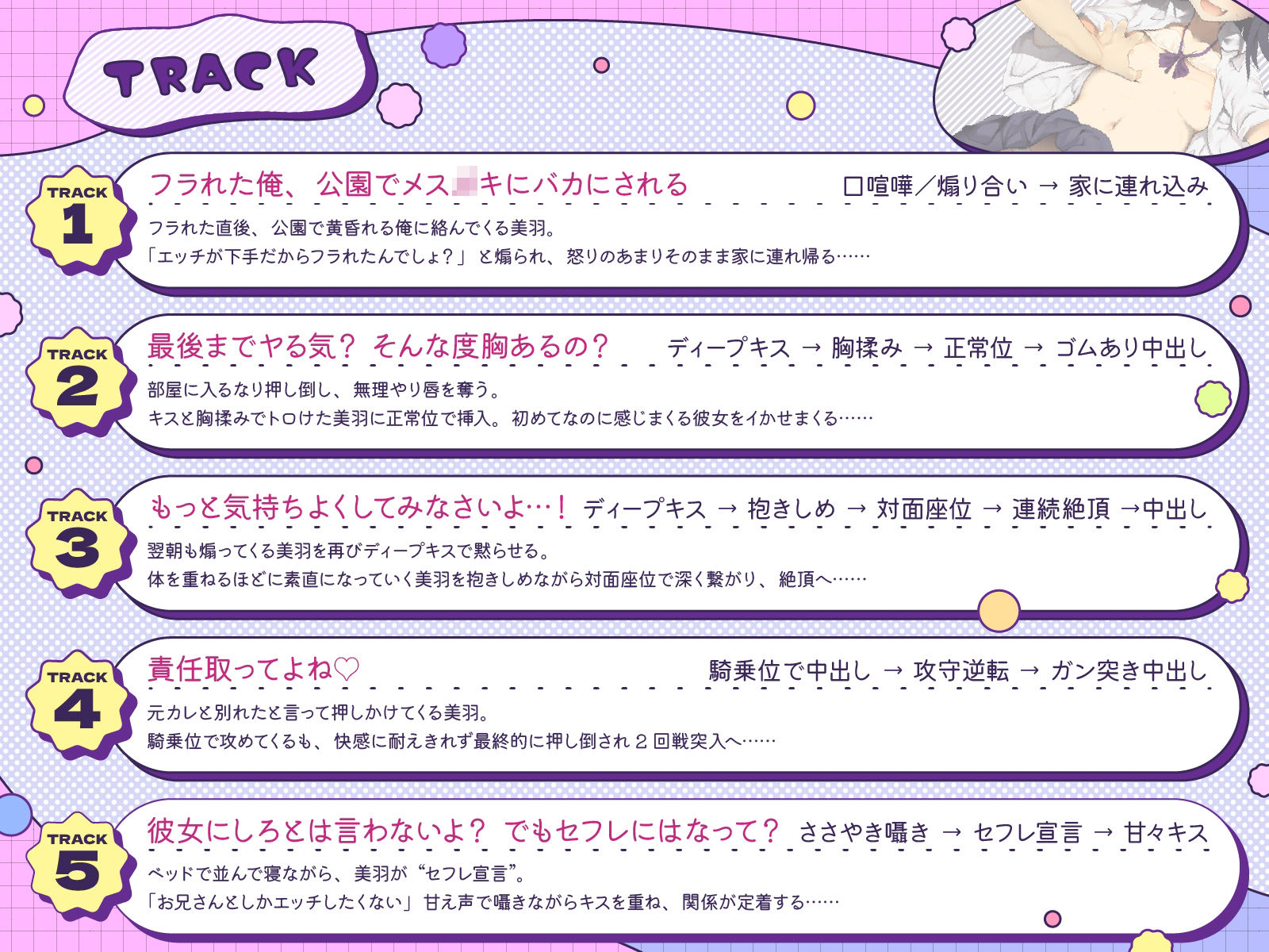 押しかけメス○キ、攻守逆転。（KU100マイク収録作品） - サンプル画像 3