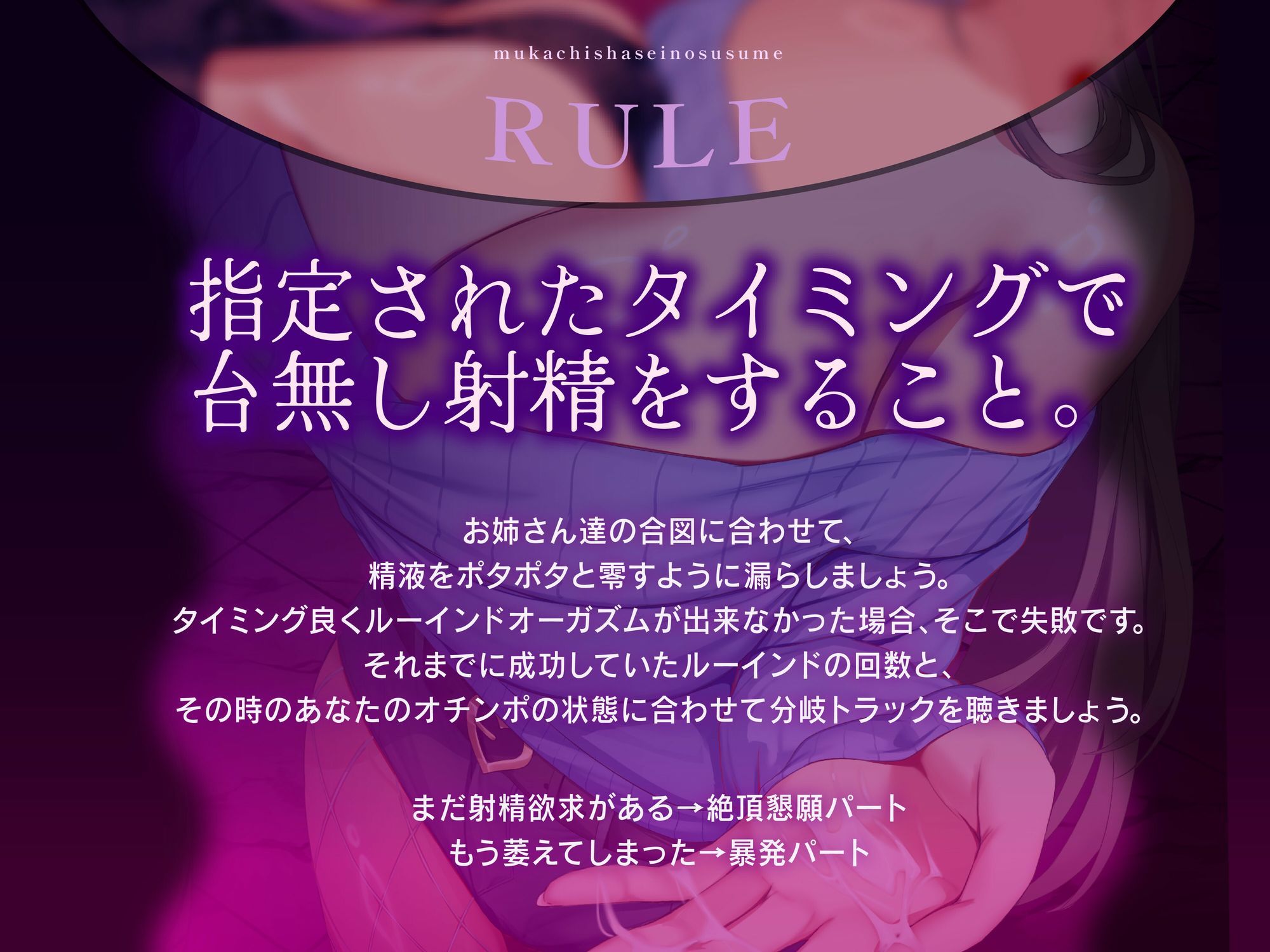 無価値射精のすすめ〜ルーインドオーガズムの回数に応じてエンディングが変わるオナニーサポート〜 - サンプル画像 1