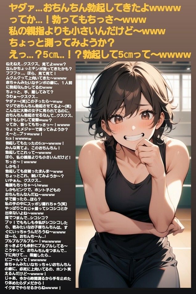 M男向けCFNMボイス  恥ずかしい短小包茎いじめ  放課後体育館編【後編】 - サンプル画像 4