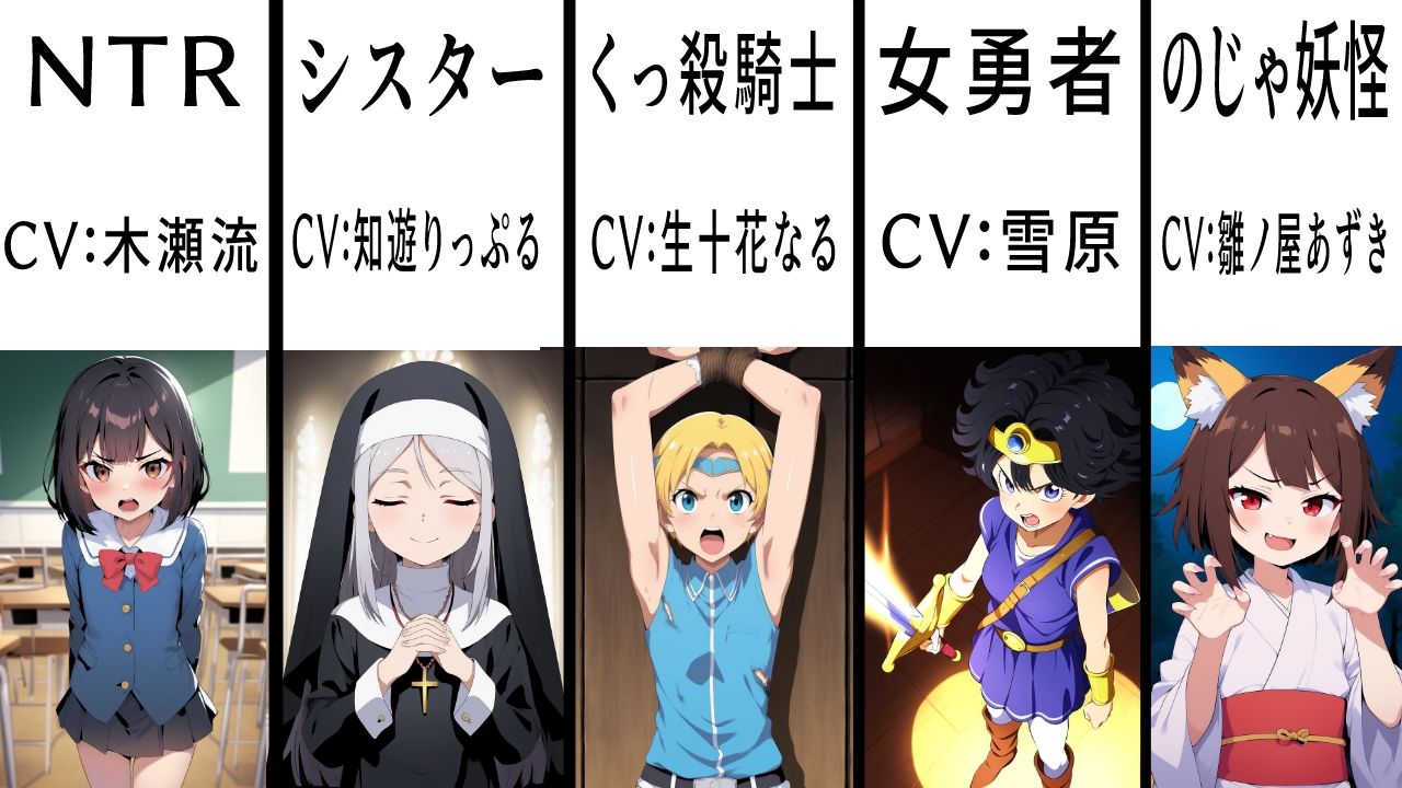 （出演声優10名）即落ち2コマパラダイス - サンプル画像 3
