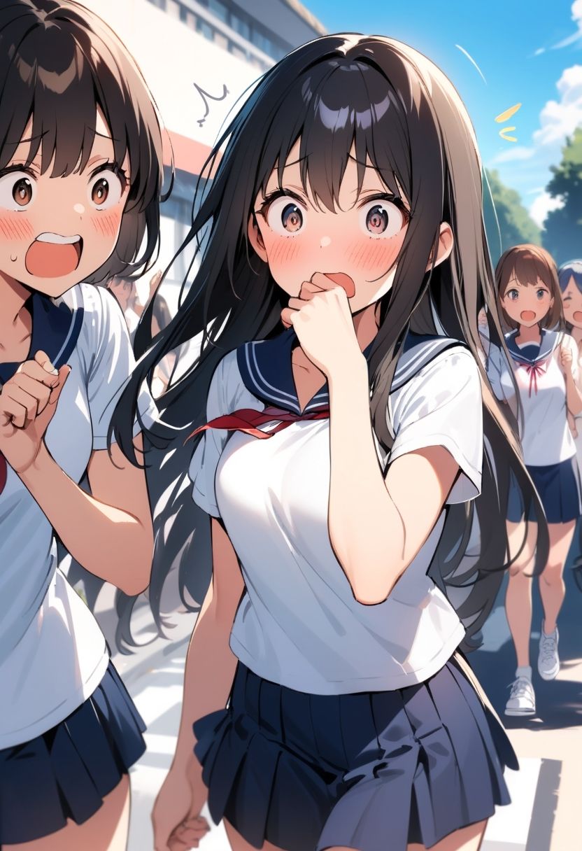 M男向けCFNMボイス  恥ずかしい短小包茎いじめ  女子校通学路編【第6話】軟弱な男子を全裸にして、小さな包茎チンポを丸出しで下校時刻の女子校の通学路を歩かせる虐め！ - サンプル画像 5