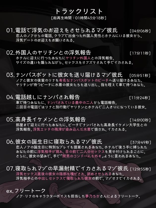 ゆるふわ彼女とマゾ彼氏―浮気デートの送迎＆お財布係にさせられ、セックス禁止の寝取られ報告で処理される都合のいいマゾ彼氏くん - サンプル画像 2