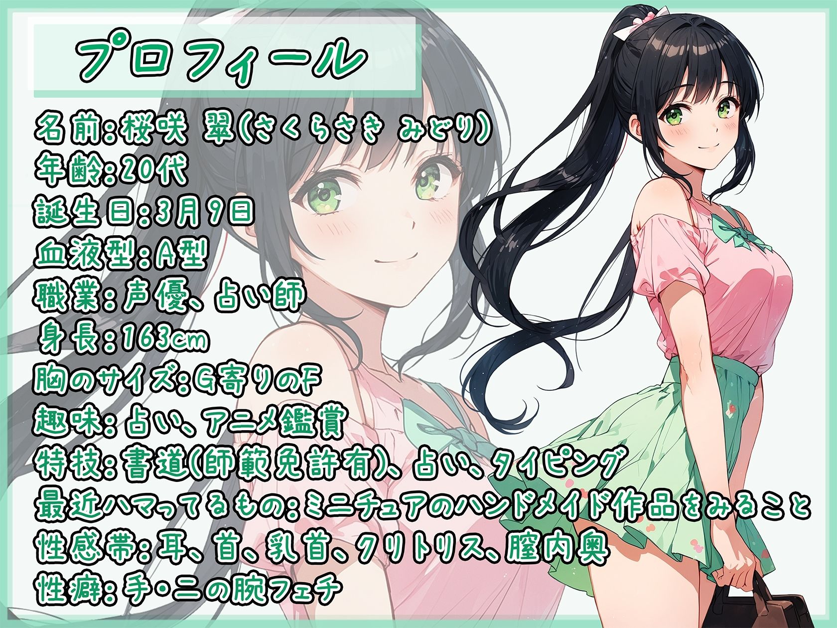 【排尿音】フリーランス声優＆占い師 桜咲翠「おやつの時間に我慢後のおしっこ」【桜咲翠】 - サンプル画像 1