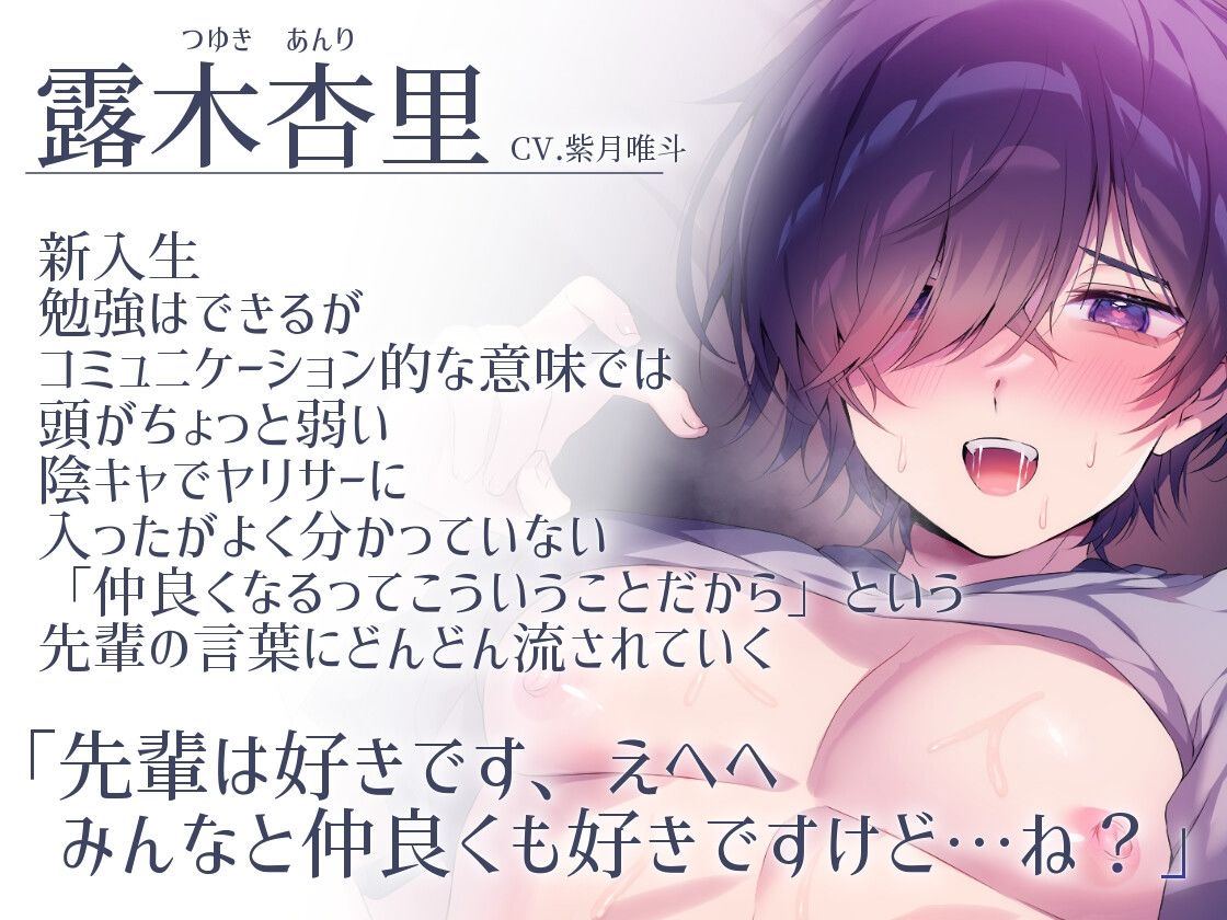 【チョロ一途陰キャ受け×和姦処女喪失×乱交】陰キャくんはヤリサーで本当の幸せを手にしました？【KU100】 - サンプル画像 1