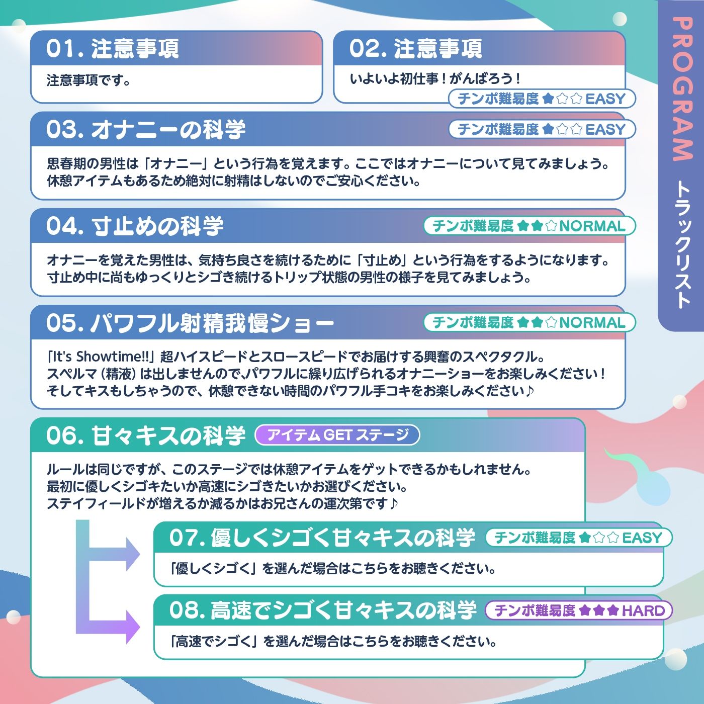 【脳トリップゲーム】「人間科学館」〜射精の科学・移動するシコシコボイスのリズムに合わせて射精を我慢しながら正社員を目指すアルバイト〜【左右ゲップ】 - サンプル画像 4