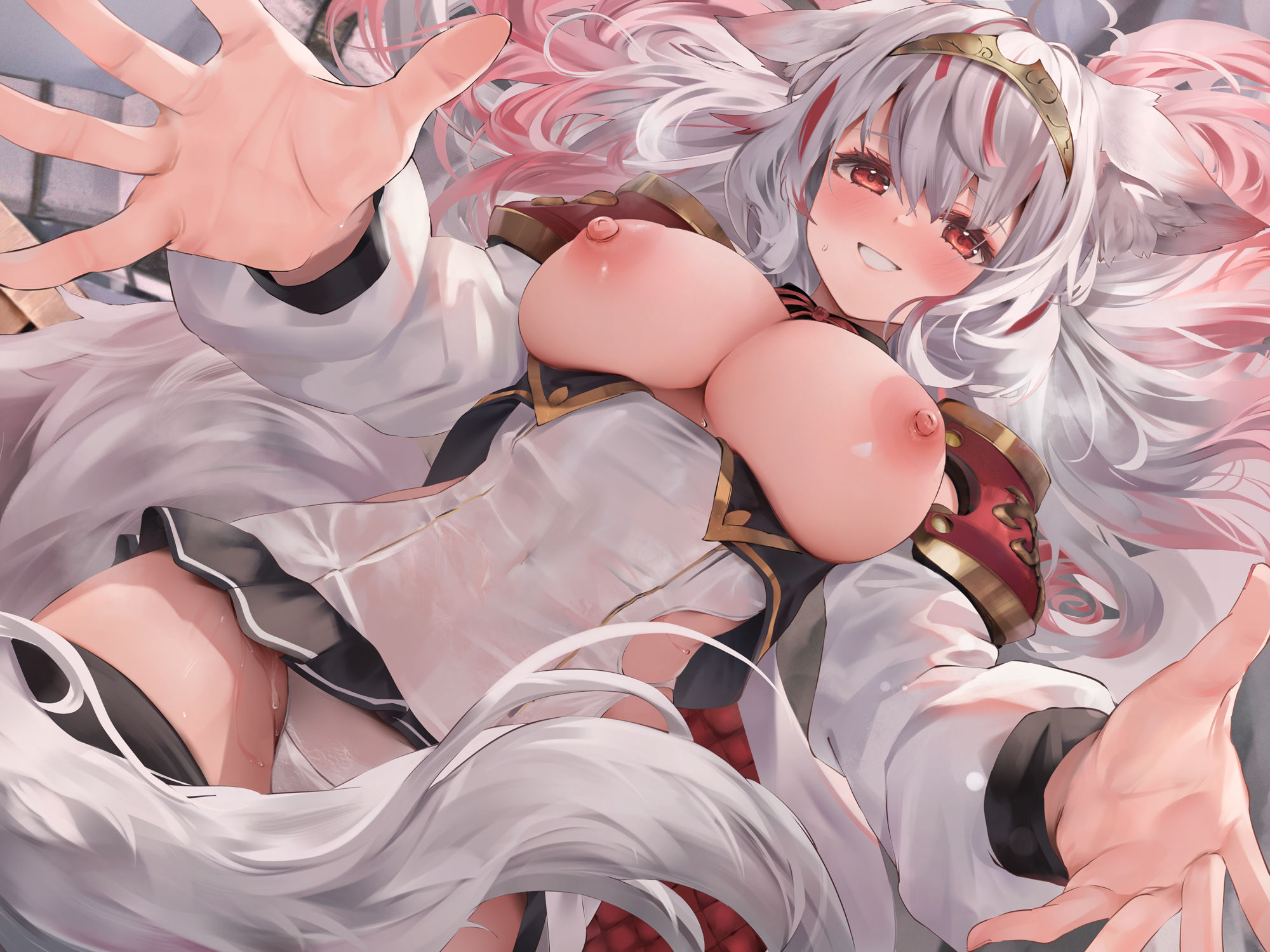 僕のせいで…！  ＃発情期の呪いにかかったケモ耳女勇者 ＃抱きモフり交尾でむりやりお世話されちゃう話 - サンプル画像 5