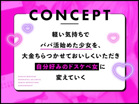 【オナペット調教×全編オホ声】軽い気持ちでパパ活始めた少女をオナペットにする話 - サンプル画像 1