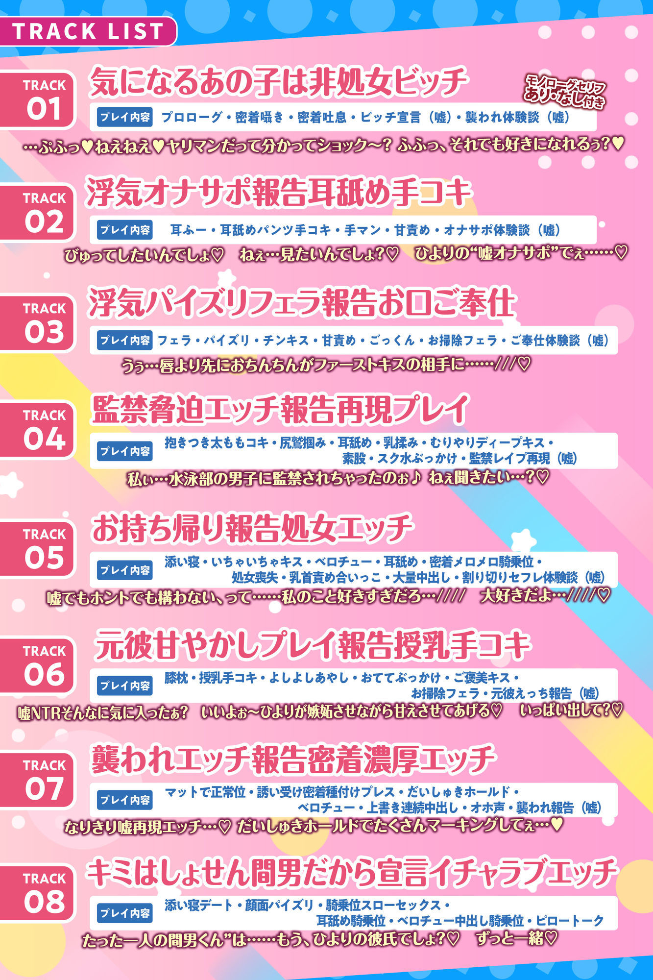 偽ビッチ処女JKの甘サドい嘘NTR報告〜嘘報告に鬱勃起しちゃって、ニヤニヤ煽りで甘責めされちゃう俺〜【純愛マゾいじめ】 - サンプル画像 8