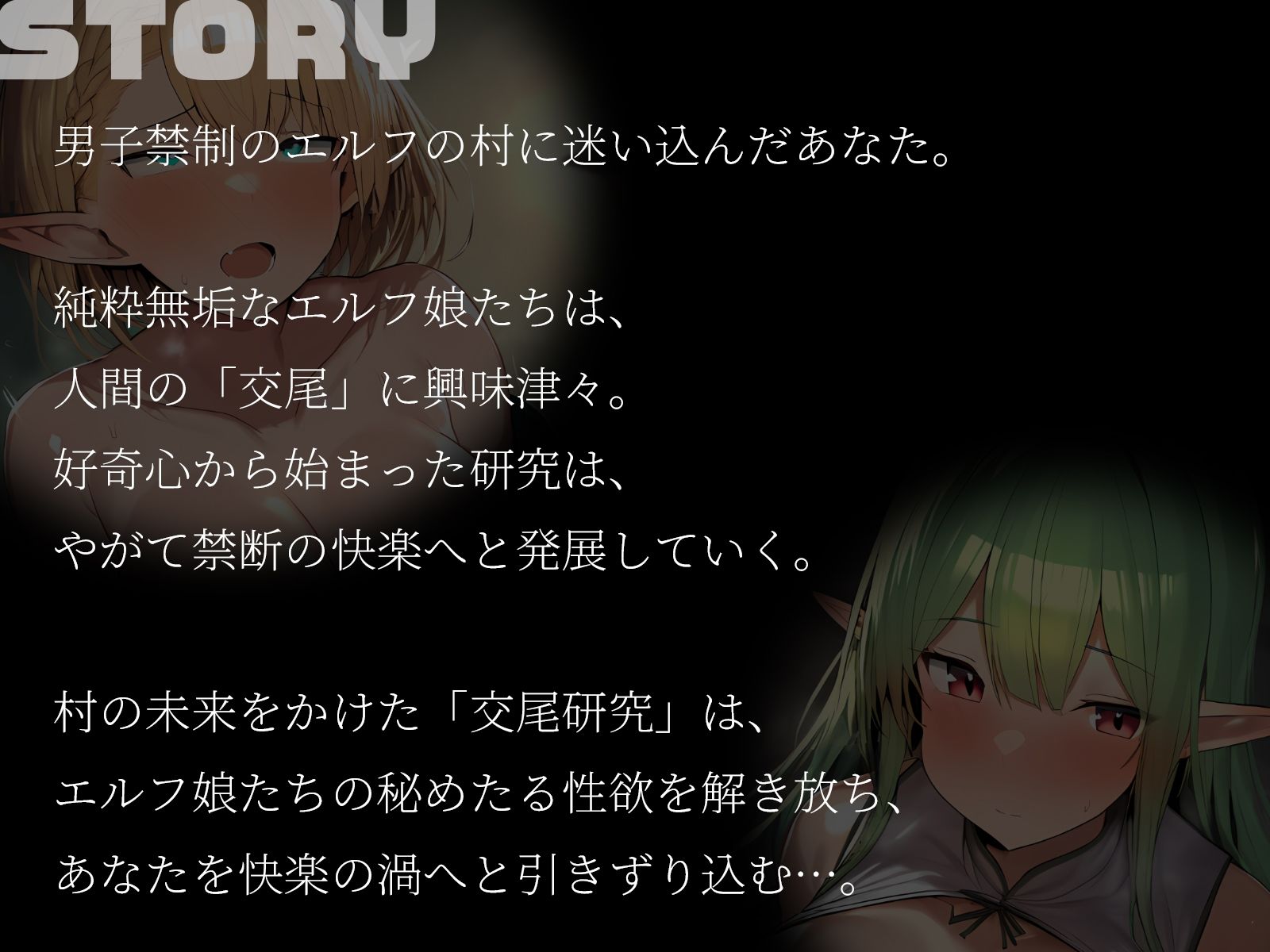 【KU100】命の恩人のエルフはあなたとの交尾に興味津々なようです♪ - サンプル画像 2