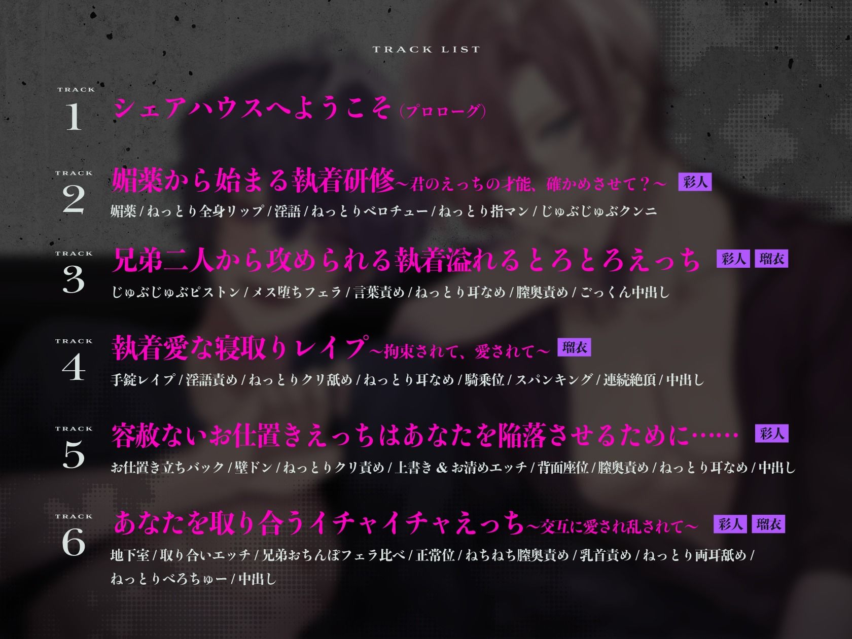 執着系兄弟から激重感情を向けられまくる監禁調教レ○プ 〜君はヤンデレシェアハウスの管理人さん - サンプル画像 2