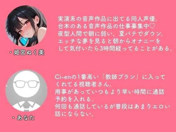 【実演】朝通話×相互オナニー - サンプル画像 2