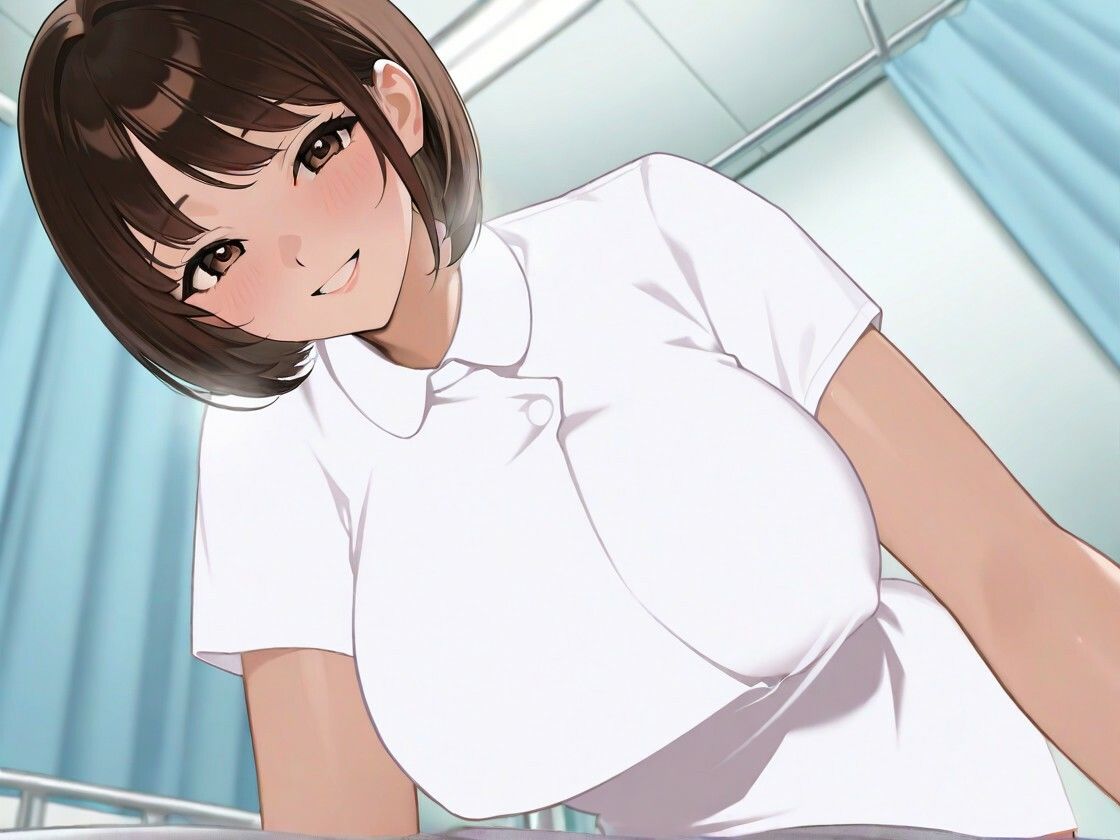 【1時間超え】Iカップ爆乳女子校生の恩返し介護〜真夏の病室で初エッチをあなたと〜【バイノーラル/制服/ナース】 - サンプル画像 5