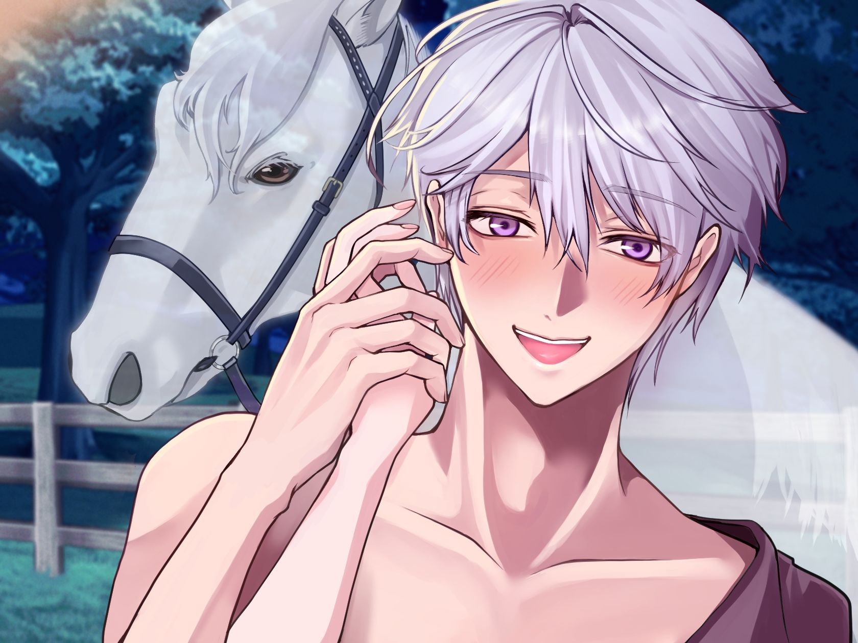 僕は馬だもん♪〜今度は僕が人間ちんちんで調教したい！ローター・バイブ責め・夢の騎乗位〜 - サンプル画像 1