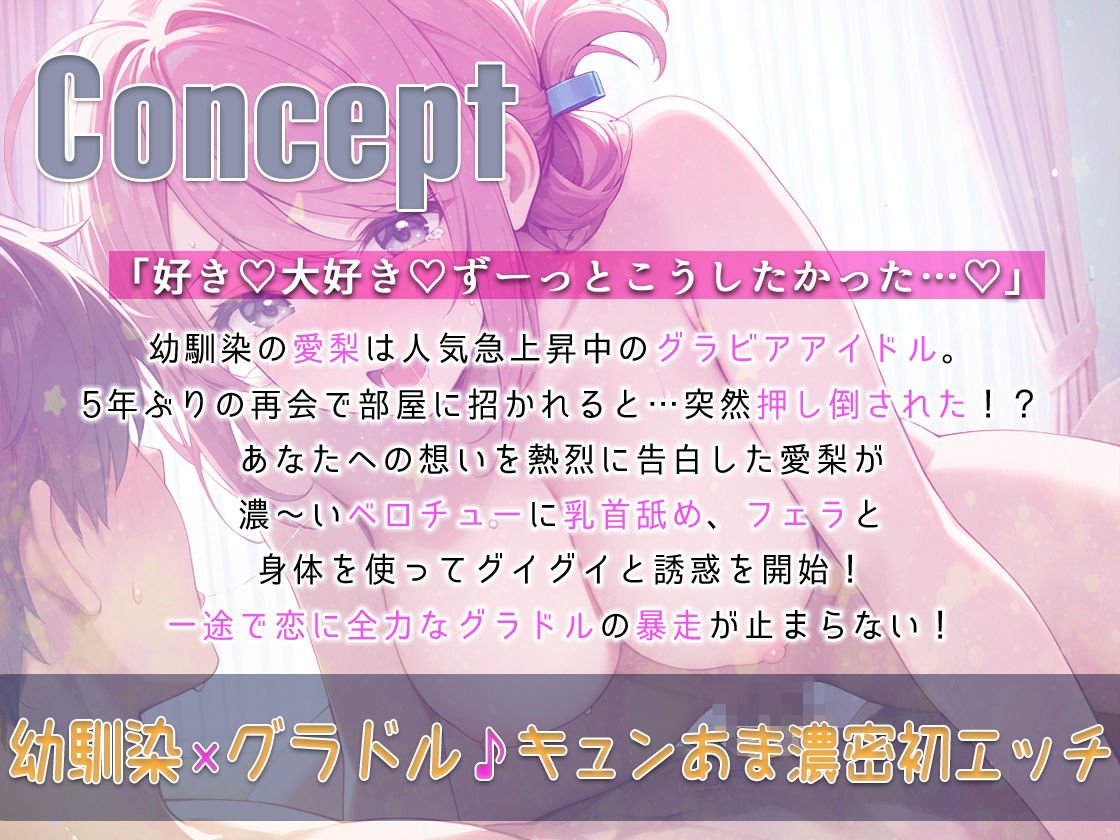 人気グラビアアイドルが幼馴染だった！部屋に呼ばれて「キミとエッチするのがずっと夢だったの」強引に迫られあまラブご奉仕！ - サンプル画像 1