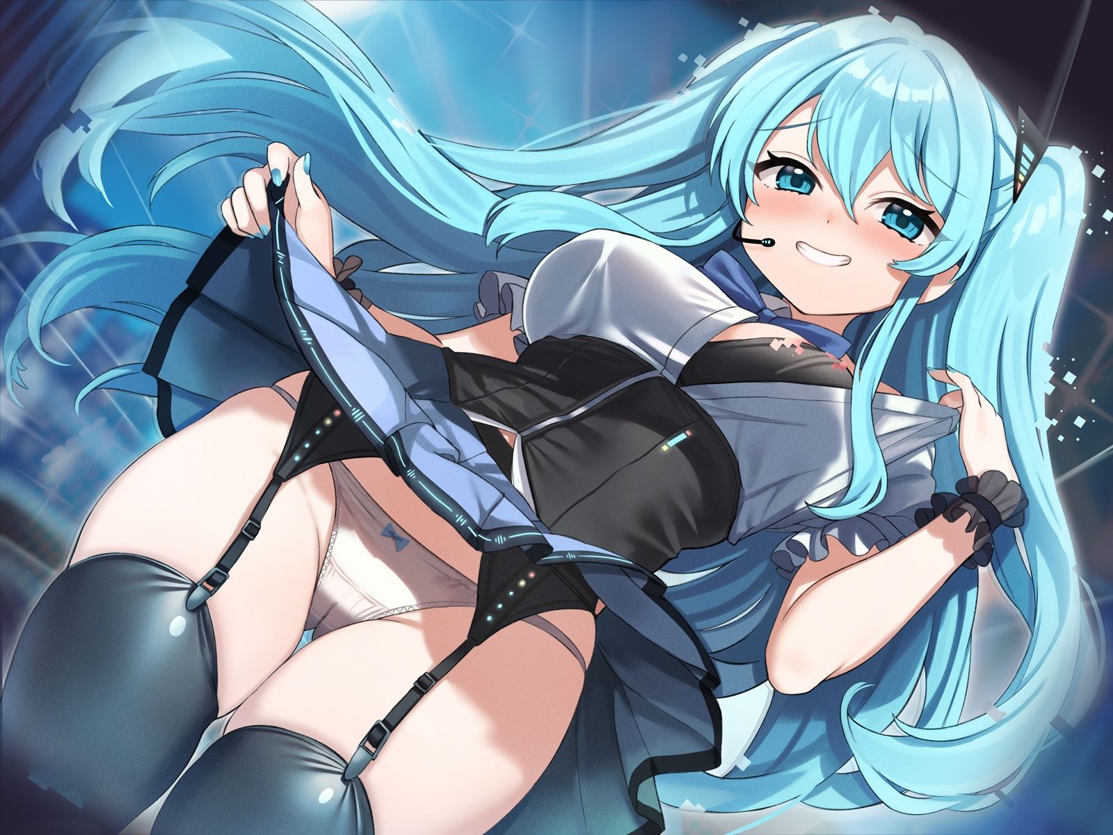 【反応型学習AI×疑似セックス】あなただけの電脳アイドルが再現おまんこで見せ合いオナサポ射精管理 - サンプル画像 4