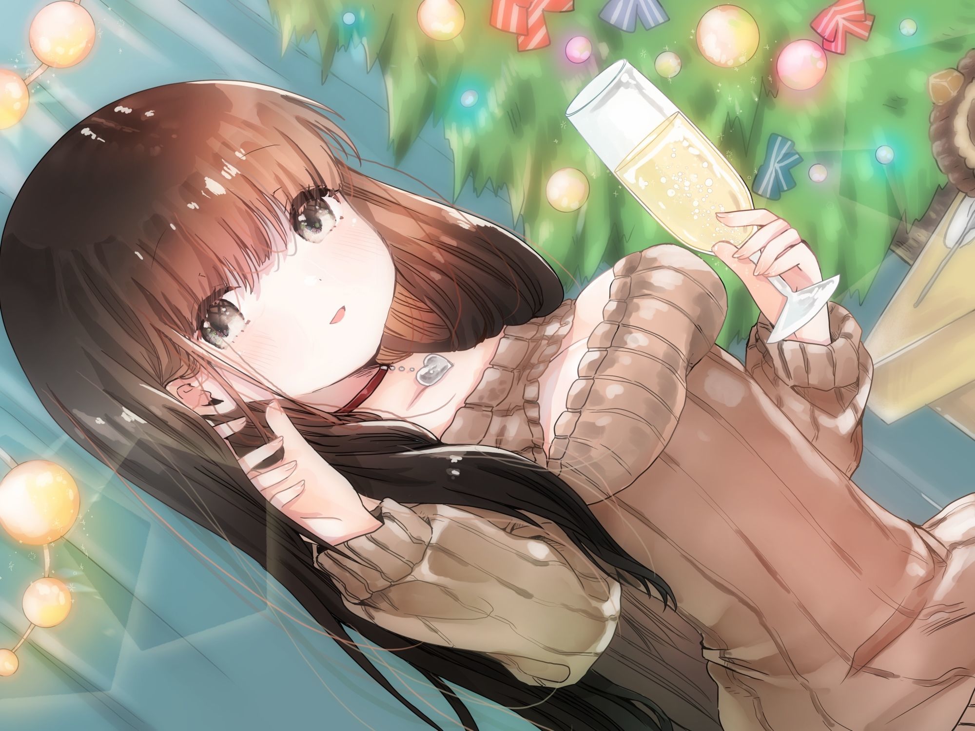 彼女とクリスマスお家デートで甘々えっちする話 - サンプル画像 4