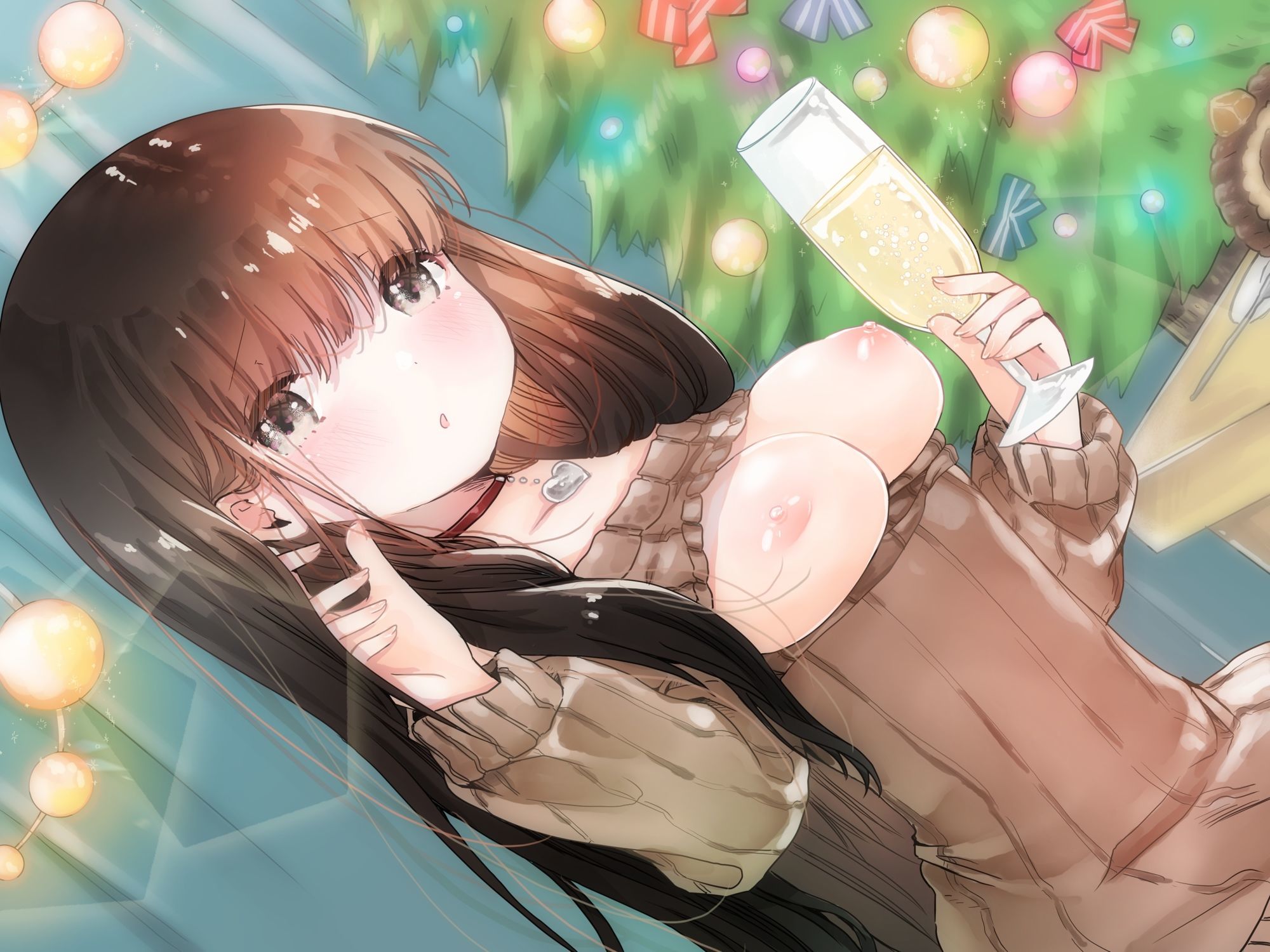 彼女とクリスマスお家デートで甘々えっちする話 - サンプル画像 5