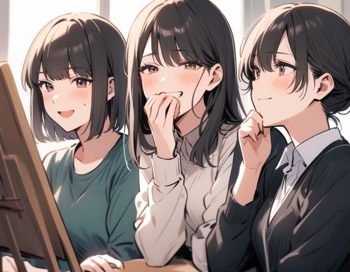 M男向けCFNMボイス  有栖川ありさのCFNM体験談  男性ヌードモデル編  【第3話】  恥ずかしい短小包茎を描かれちゃう童貞君。女子大生のお姉さん達の目の前でチンポが勃起してしまい…！ - サンプル画像 3