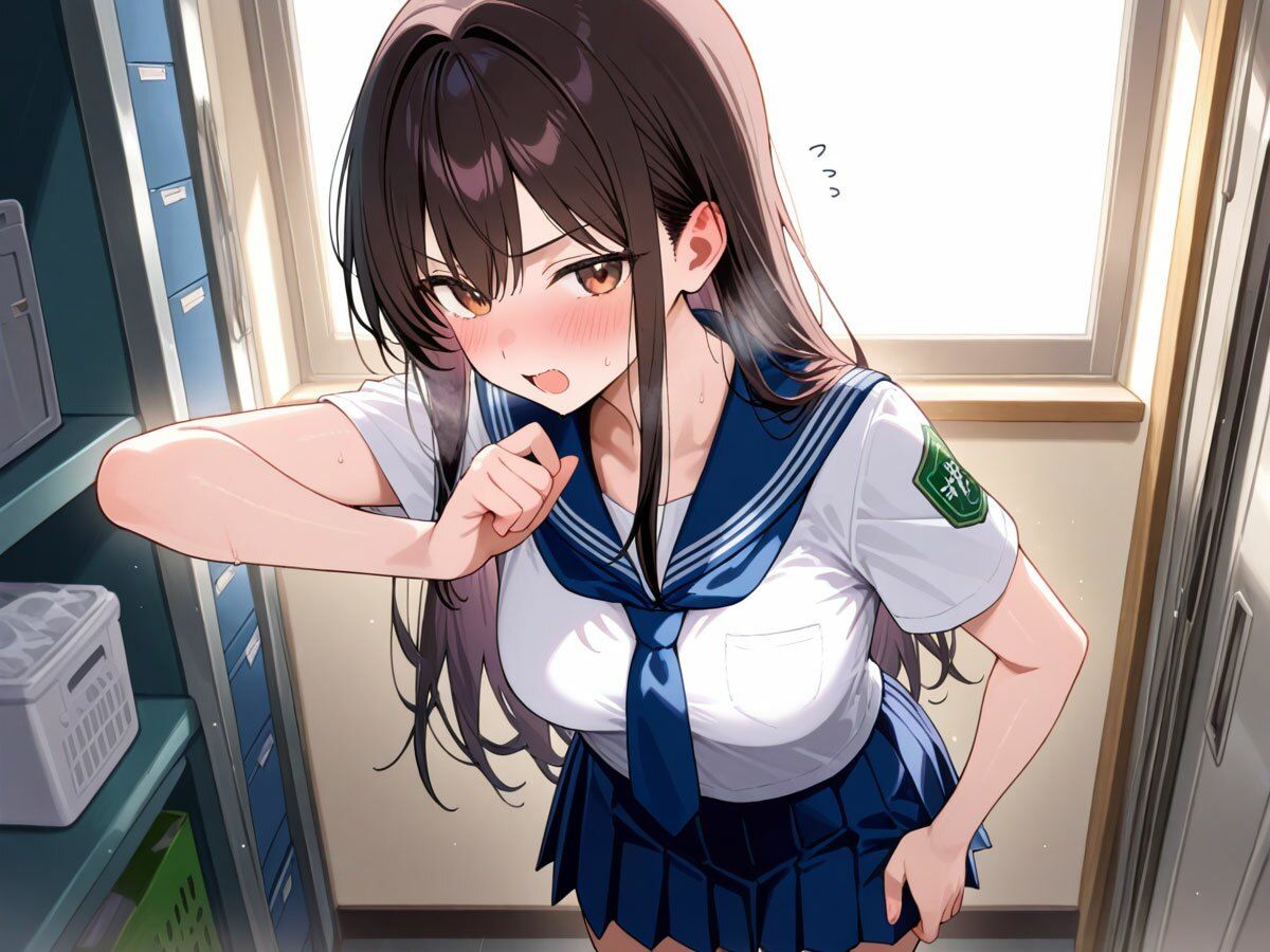 【NTR】文化祭前夜の準備室でヤリチン先輩に処女彼女を寝取られました… - サンプル画像 3