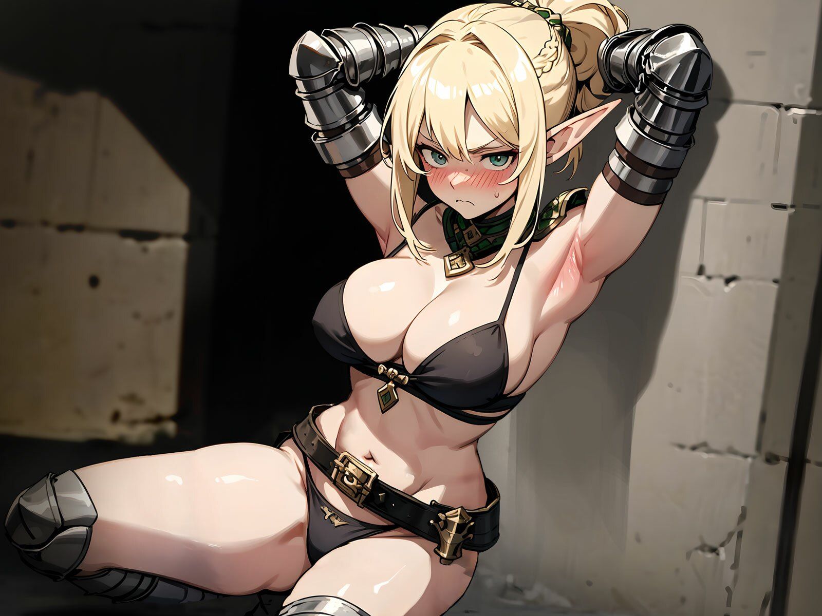 むっつりなくっころエルフ騎士が性拷問で本性むき出し…絶頂媚びおま◯こで中出しねだりの快楽堕ちえっち - サンプル画像 4