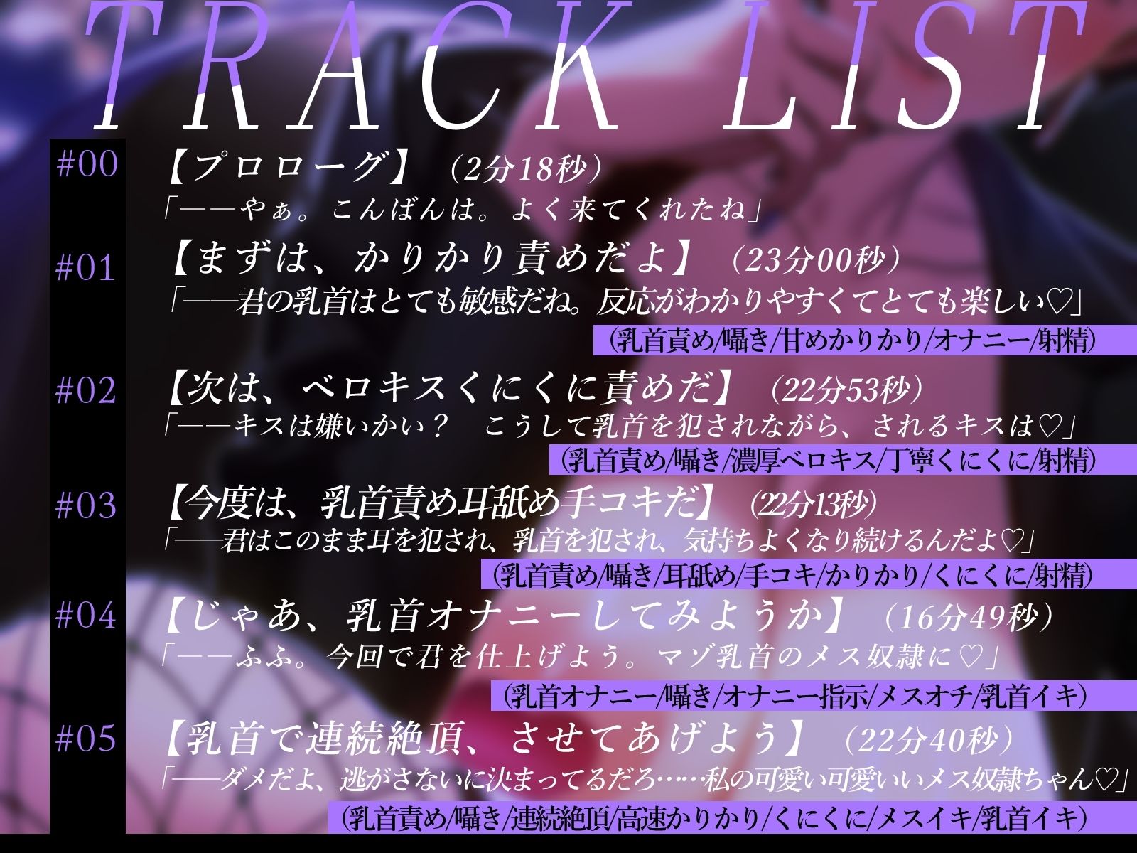 【乳首性感】  低音イケボお姉さんの乳首開発プログラム（はーと）  〜イケメン女子の徹底的な乳首責めで堕とされる〜 - サンプル画像 2